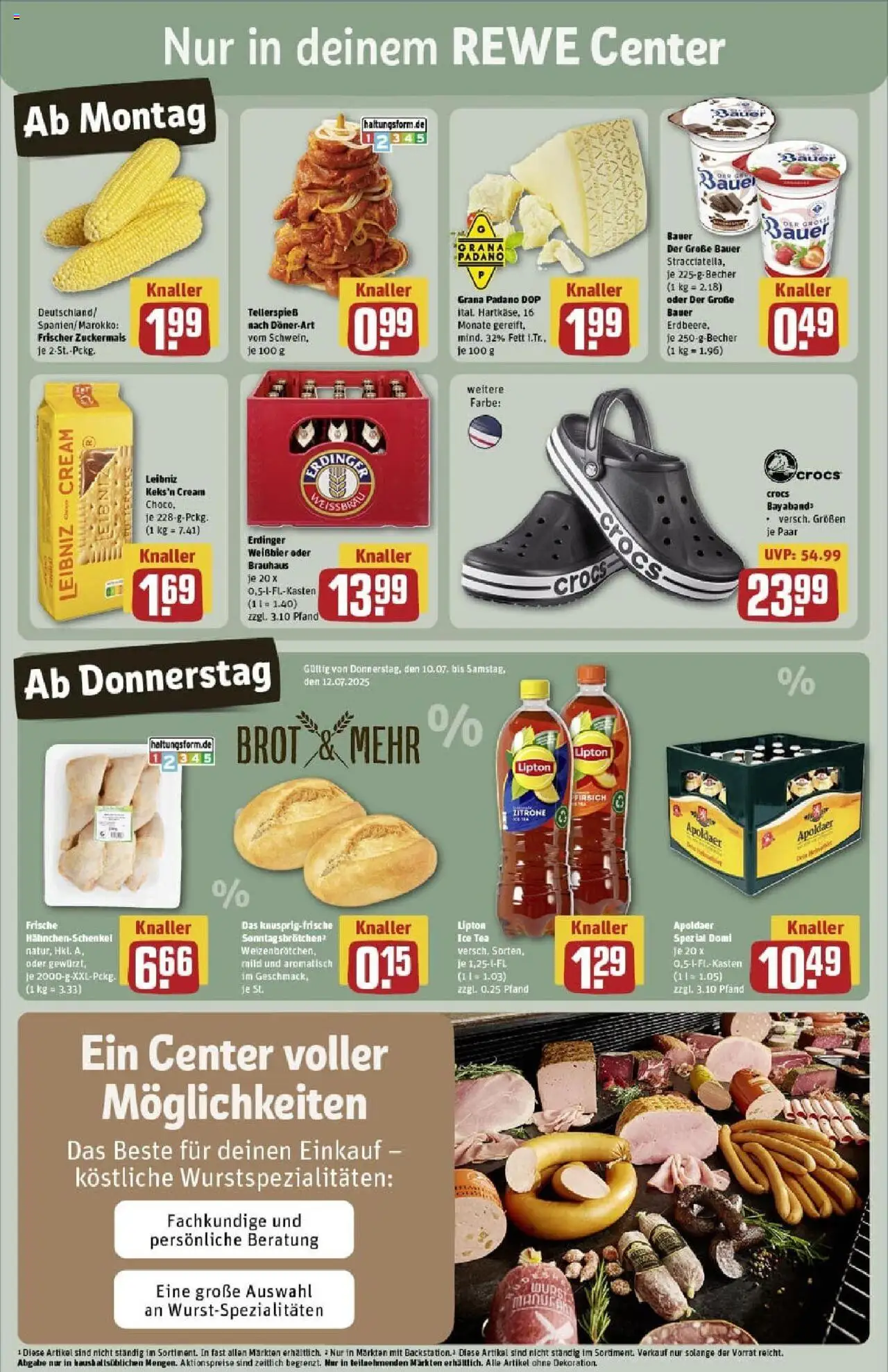 Rewe prospekt Eisenach	 - gültig ab dem 06.07.2025 | Seite: 5 | Produkte: Hahnchenschenkel, Weißbier, Zitrone, Brot