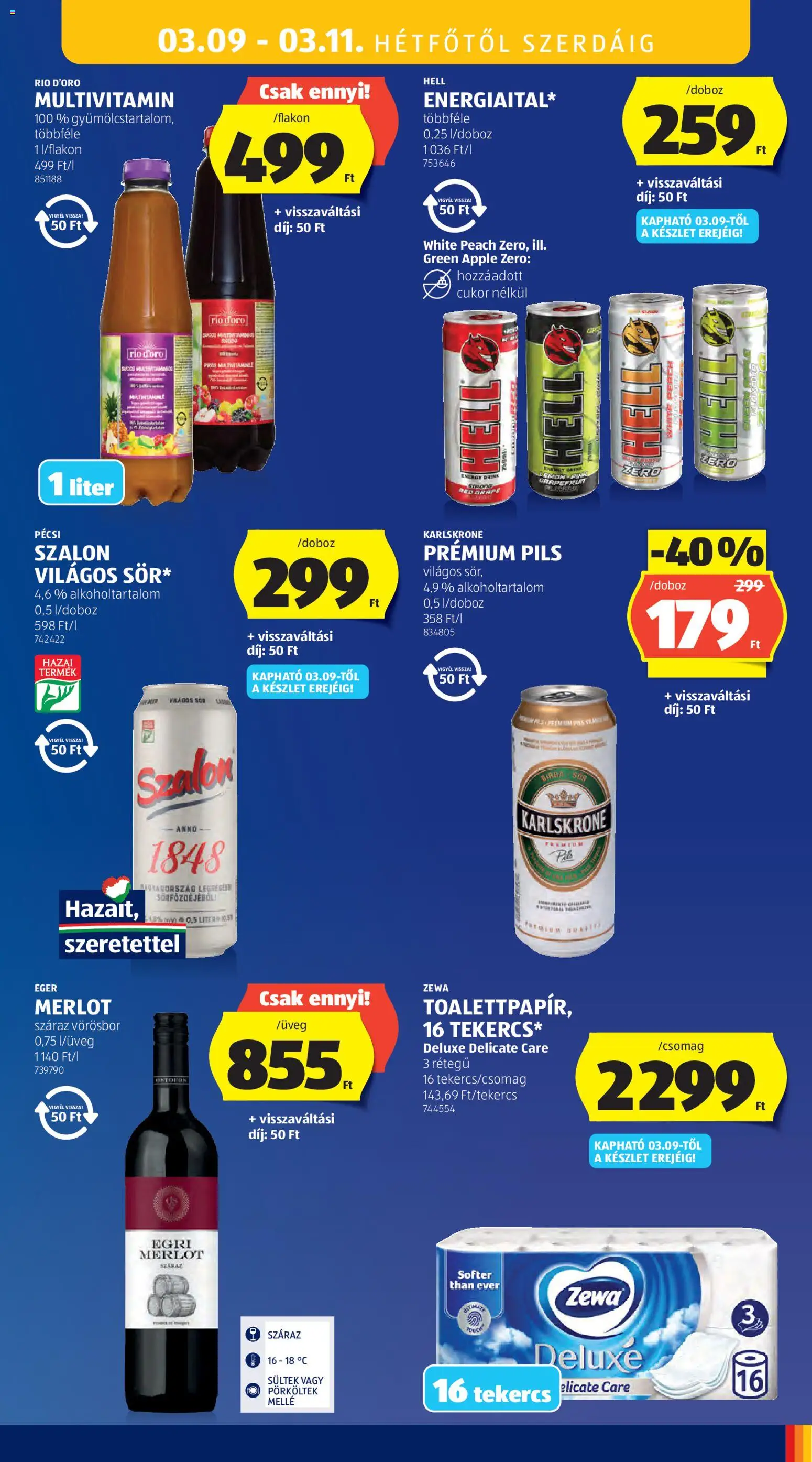 Aldi akciós ujság - amely érvényes a következő dátumtól: 05.03.2026 | Oldal: 67 | Termékek: Sör, Vörösbor, Multivitamin, Grapefruit