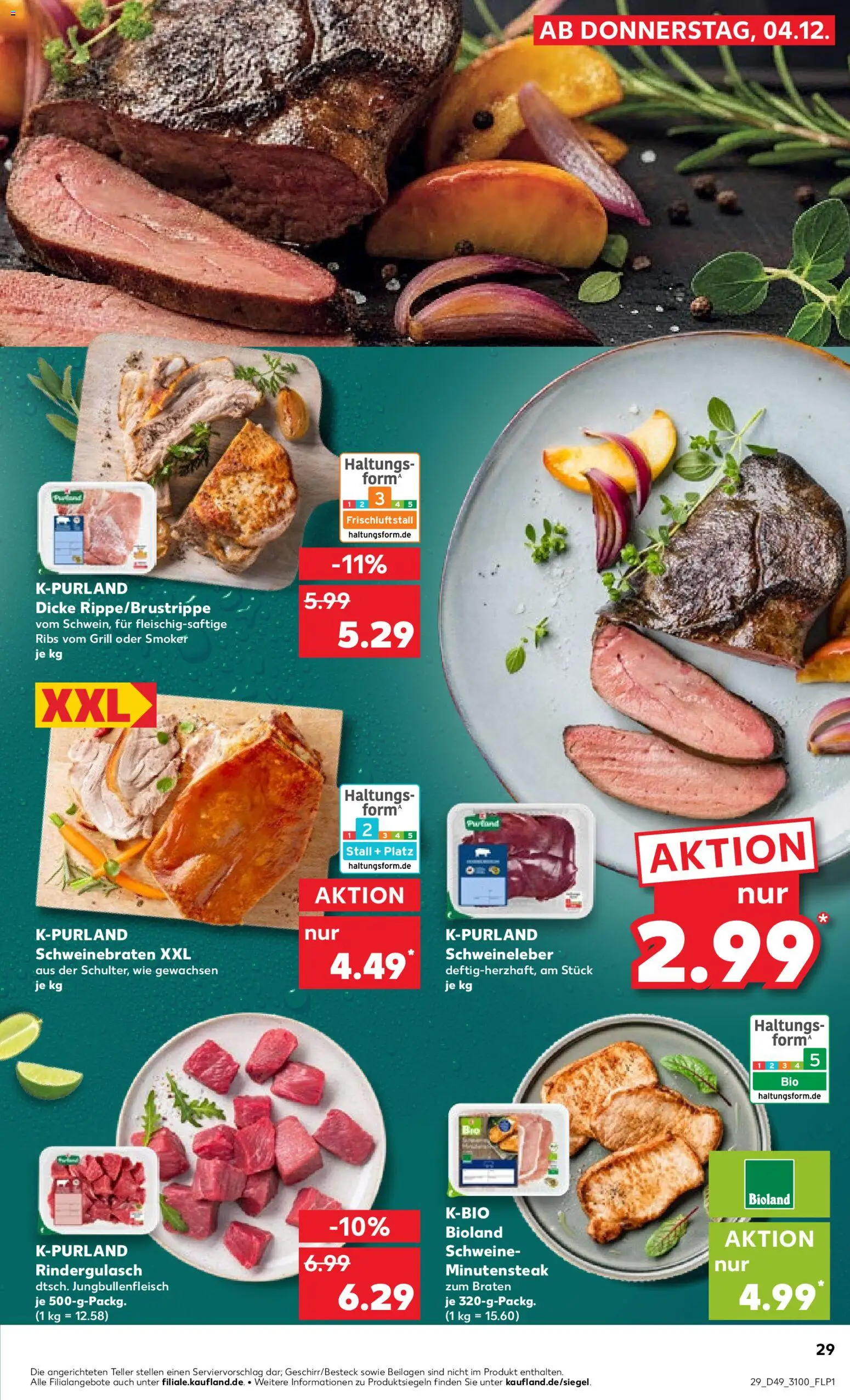 Kaufland prospekt Leipzig	 – gültig ab 04.12.2025 | Seite: 29 | Produkte: Grill, Rindergulasch