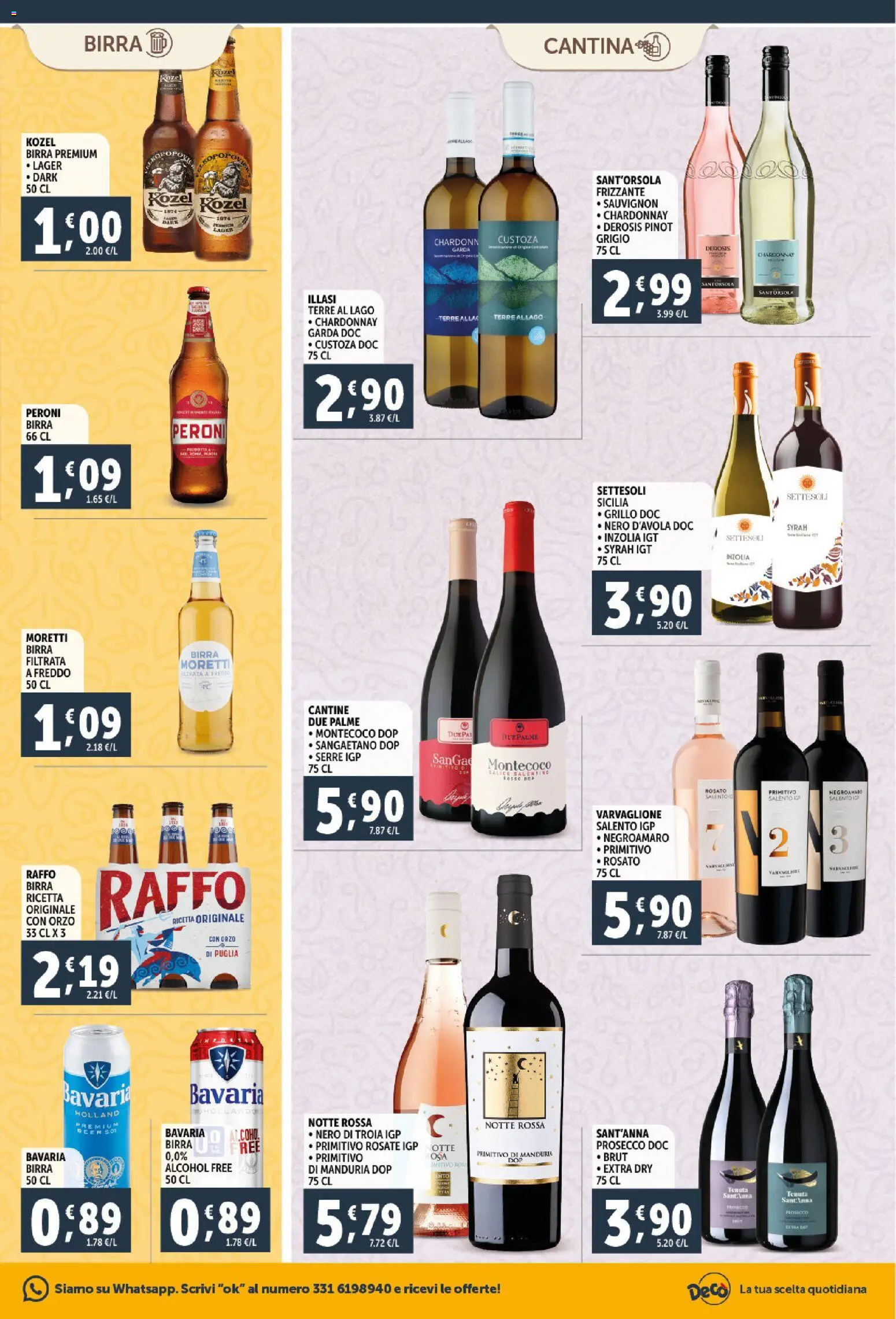 Volantino Decò del 23.02.2026 | Pagina: 15 | Prodotti: Birra, Prosecco