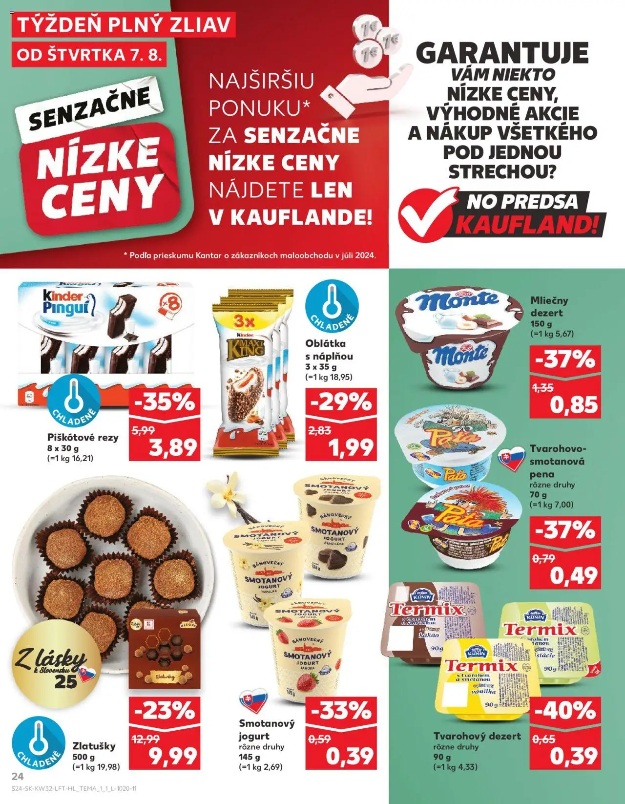 Kaufland SK akciós ujság - amely érvényes a következő dátumtól: 07.08.2025 | Oldal: 24