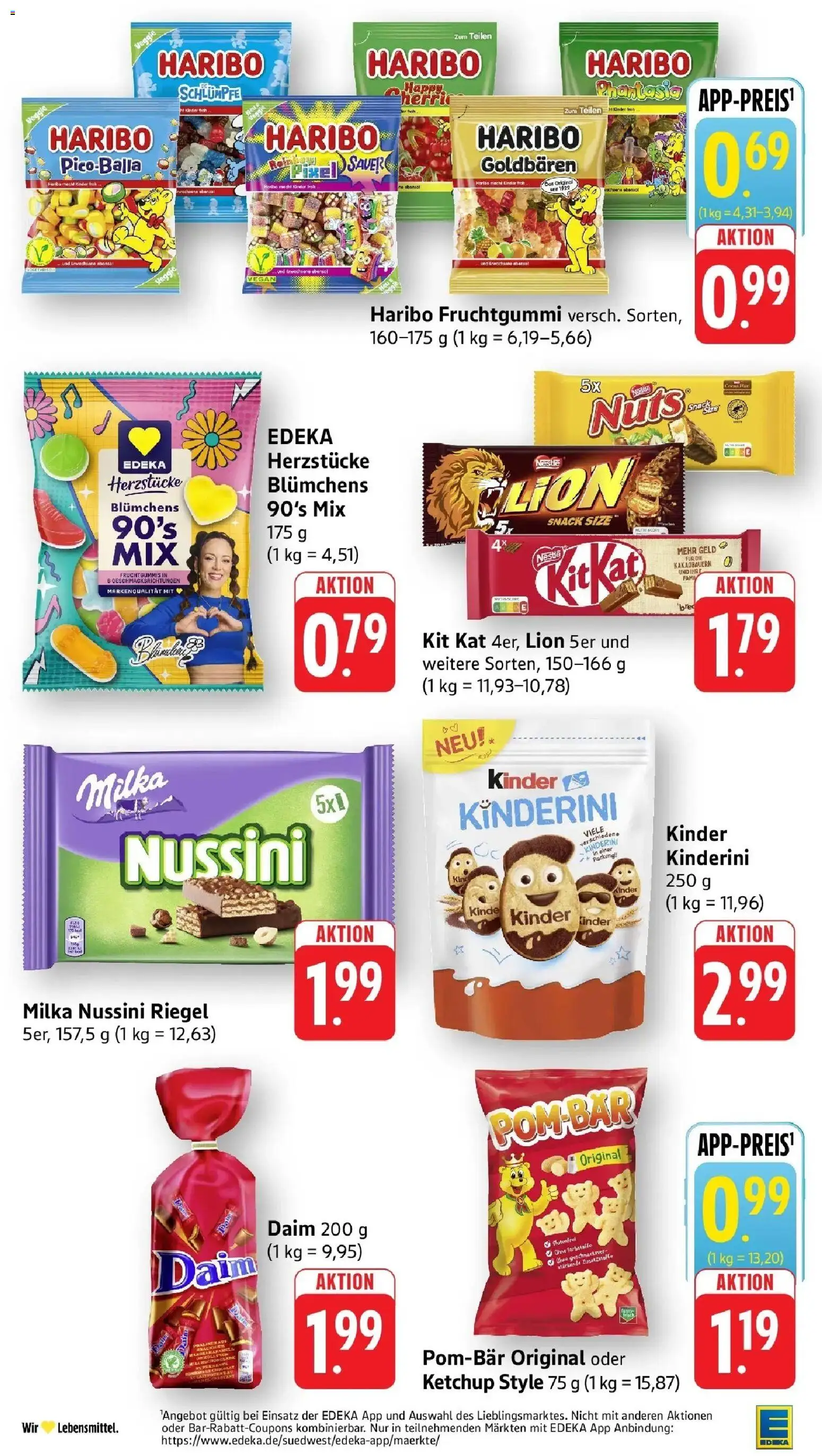 Edeka prospekt Möglingen	 – gültig ab 02.03.2026 | Seite: 22 | Produkte: Haribo, Milka, POM-BÄR, Ketchup