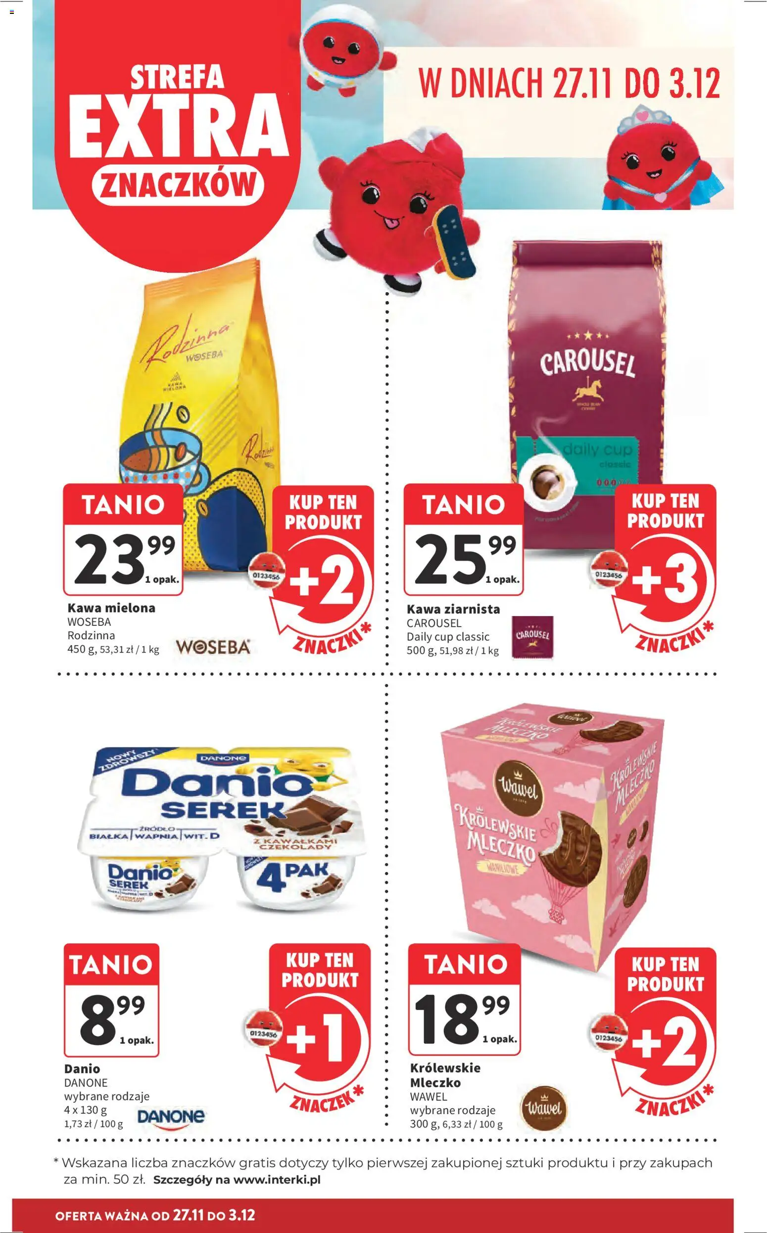 Intermarche Black Friday od 27.11.2025 | Strona: 29 | Produkty: Serek, Kawa ziarnista, Królewskie Mleczko, Kawa
