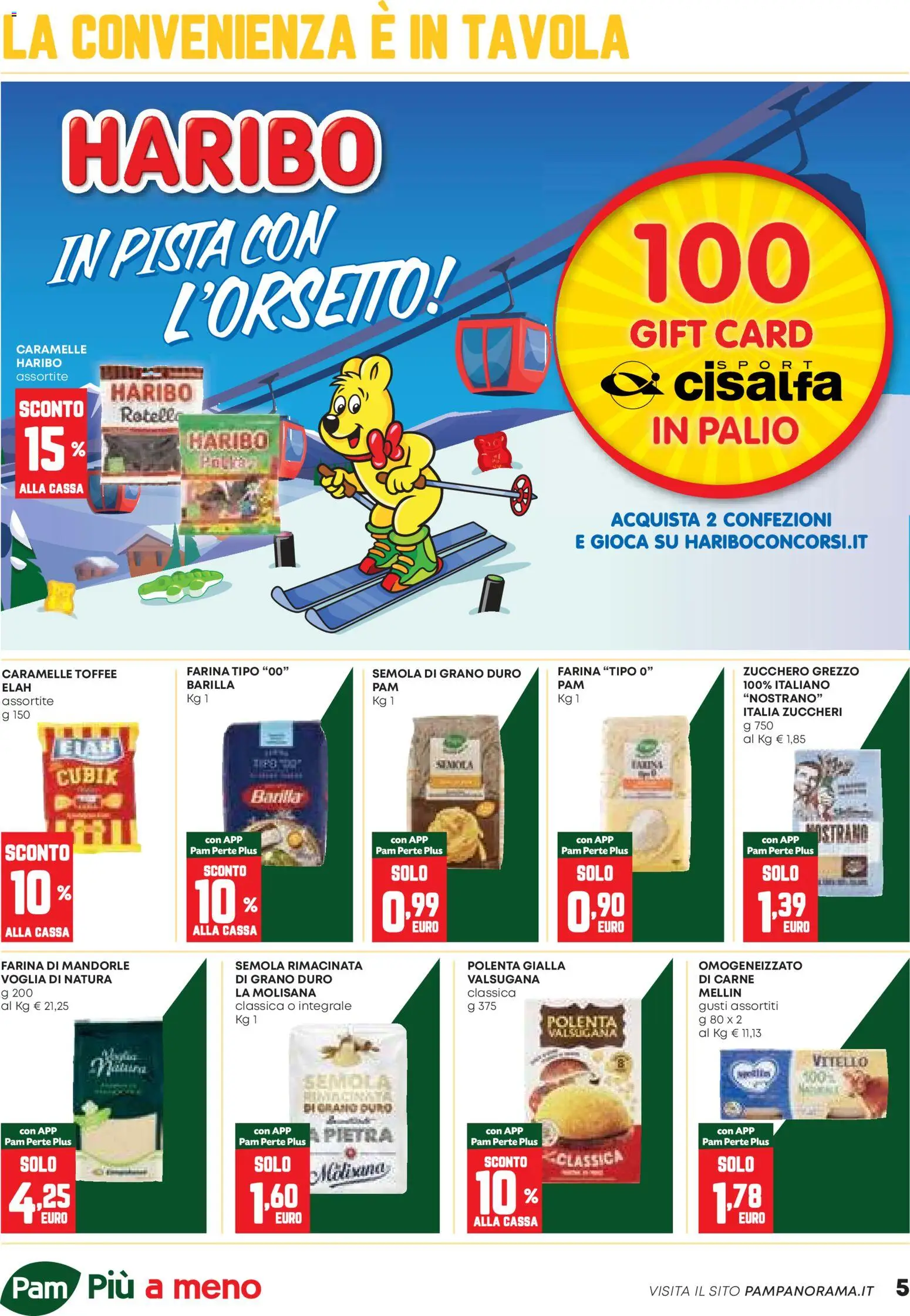 Volantino PAM del 12.02.2026 | Pagina: 5 | Prodotti: Caramelle, Zucchero, Mandorle, Vitello