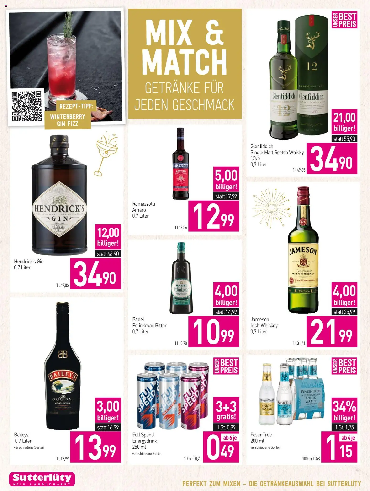 Sutterlüty Flugblatt gültig ab 27.12.2025 | Seite: 22 | Produkte: Gin, Whiskey