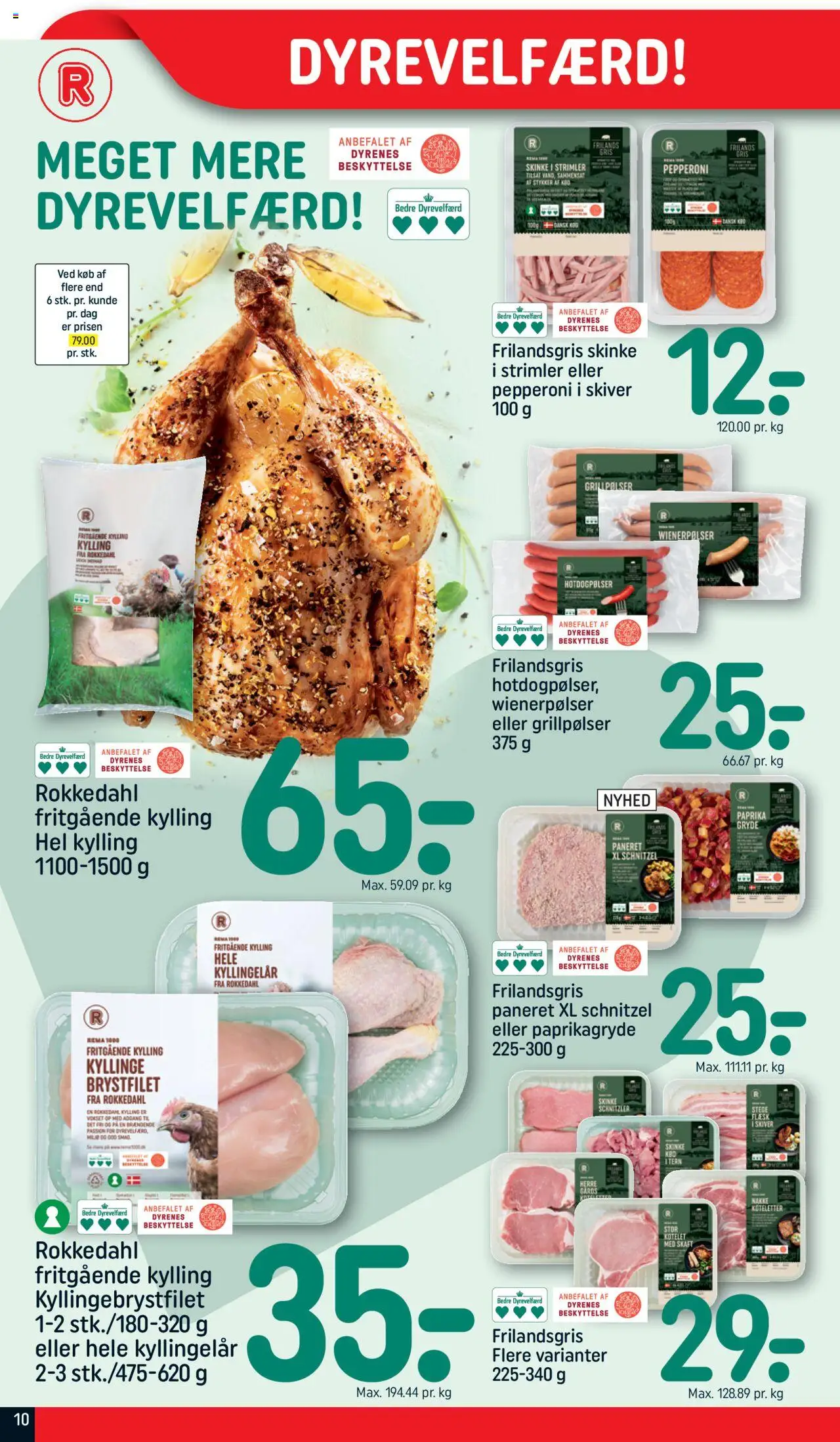 Rema 1000 tilbudsavis – gyldig fra 14.09.2025 | Side: 10 | Produkter: Skinke, Schnitzler, Aparelho de barbear, Paprika