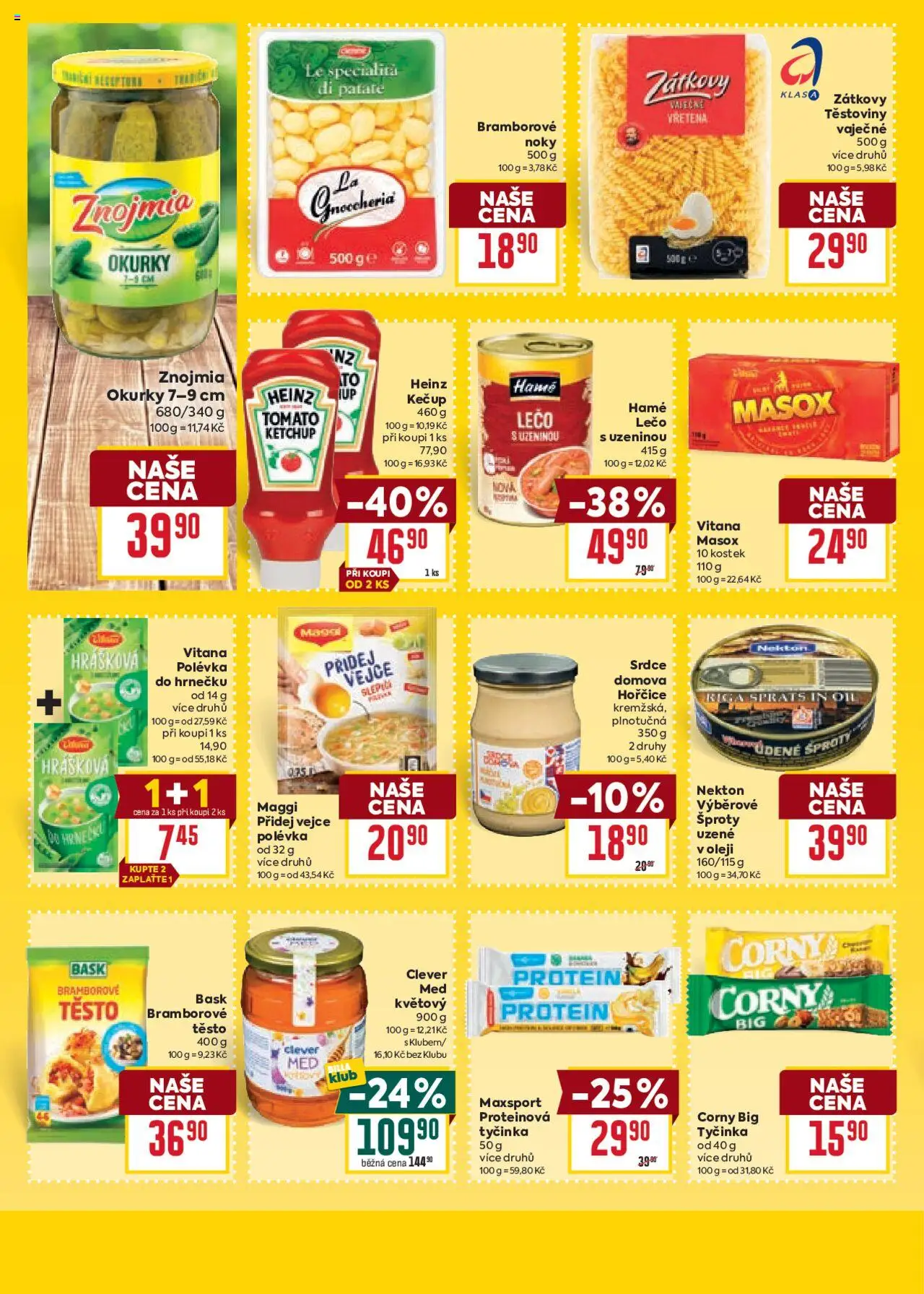 Billa Velký leták od 20.08.2025 | Strana: 21 | Produkty: Kečup, Noky, Hořčice, Lečo