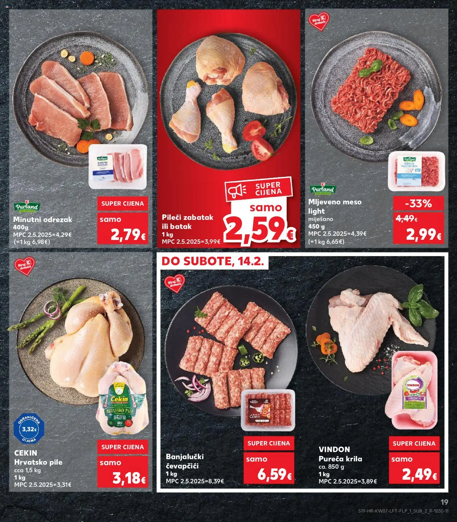 Kaufland katalog | vrijedi od 11.02.2026 | Stranica: 19 | Proizvodi: Meso, Mljeveno meso, Ćevapčići