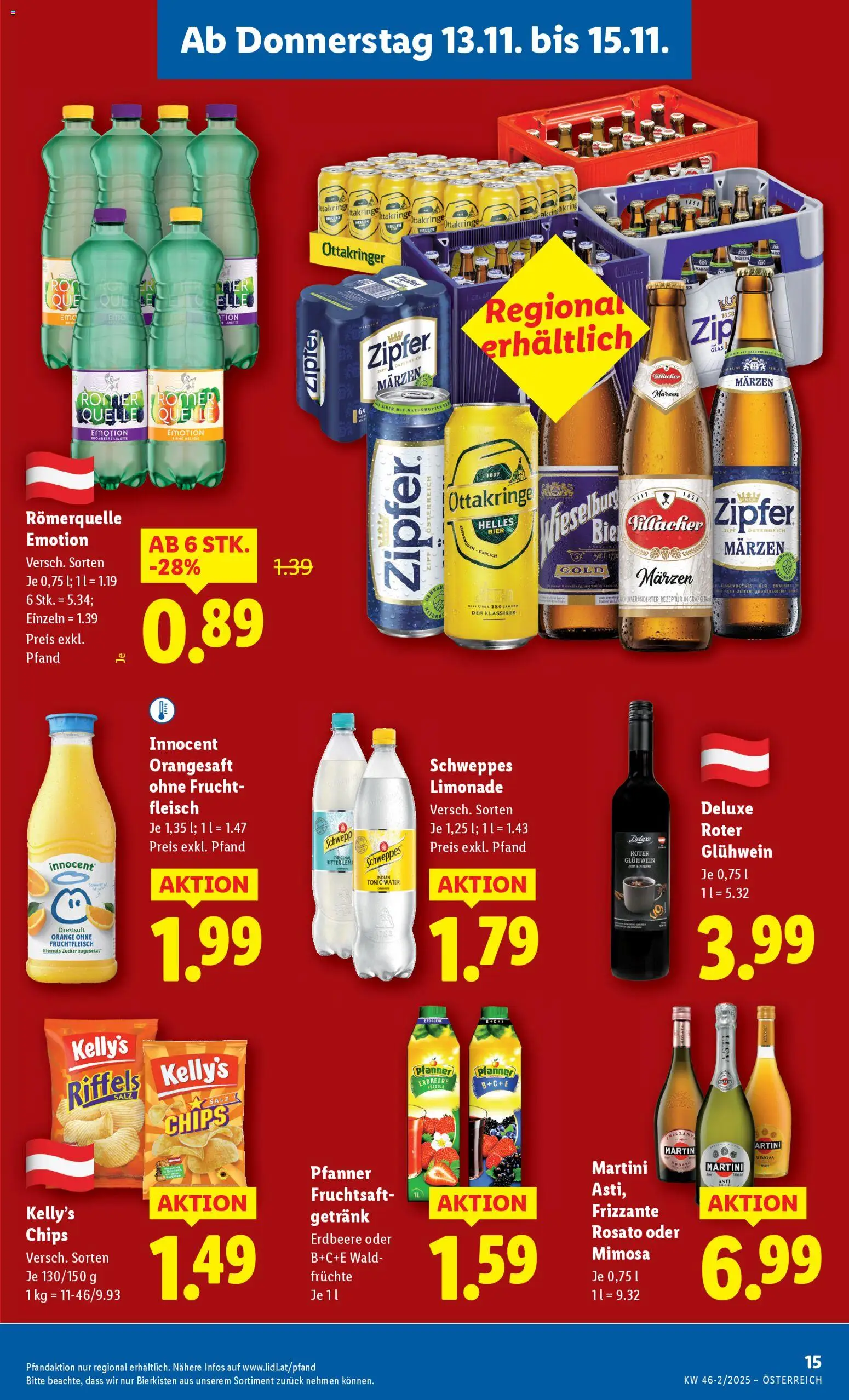 Lidl Flugblatt gültig ab 13.11.2025 | Seite: 17 | Produkte: Salz, Zucker, Grat, Bier