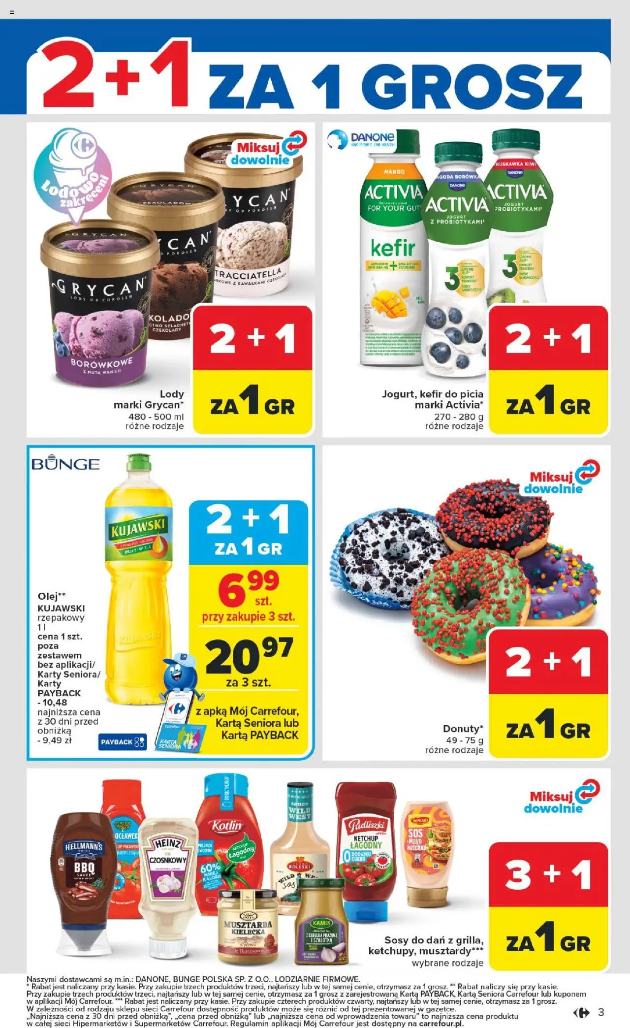 Carrefour Gazetka od 11.08.2025 | Strona: 5 | Produkty: Czekolady, Kefir, Jogurt, Lody