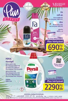 Plus Market Akciós újság - amely érvényes a következő dátumtól: 17.07.2025