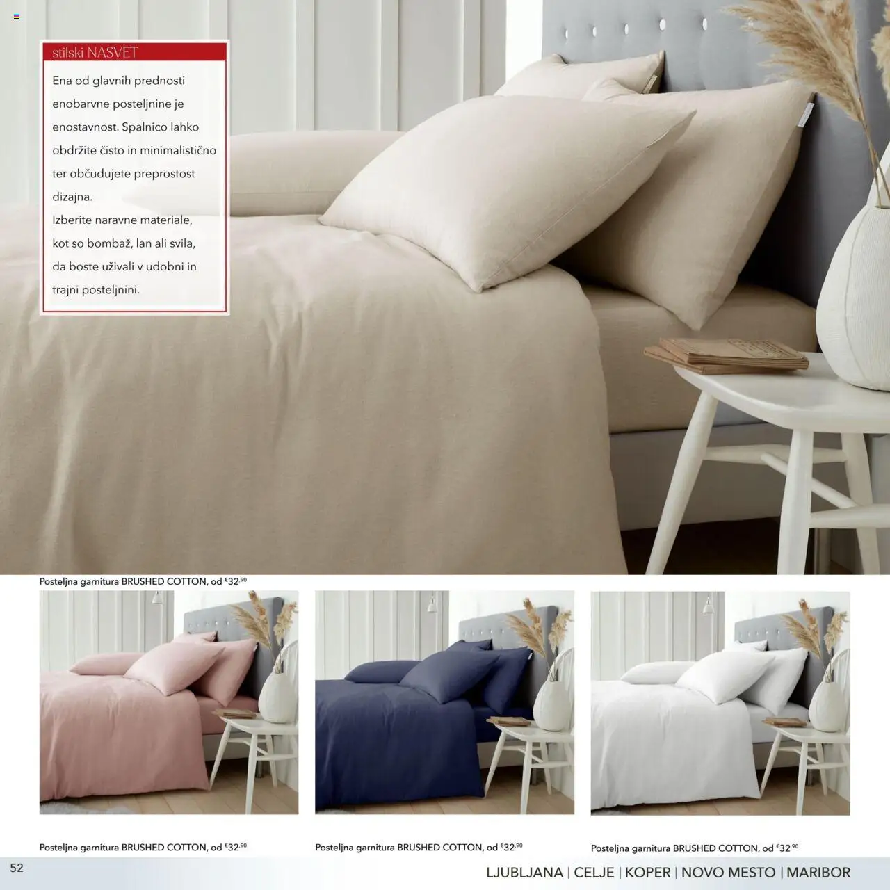 Harvey Norman katalog posteljnina jesen zima │ velja od 01.10.2023 | Stran: 52