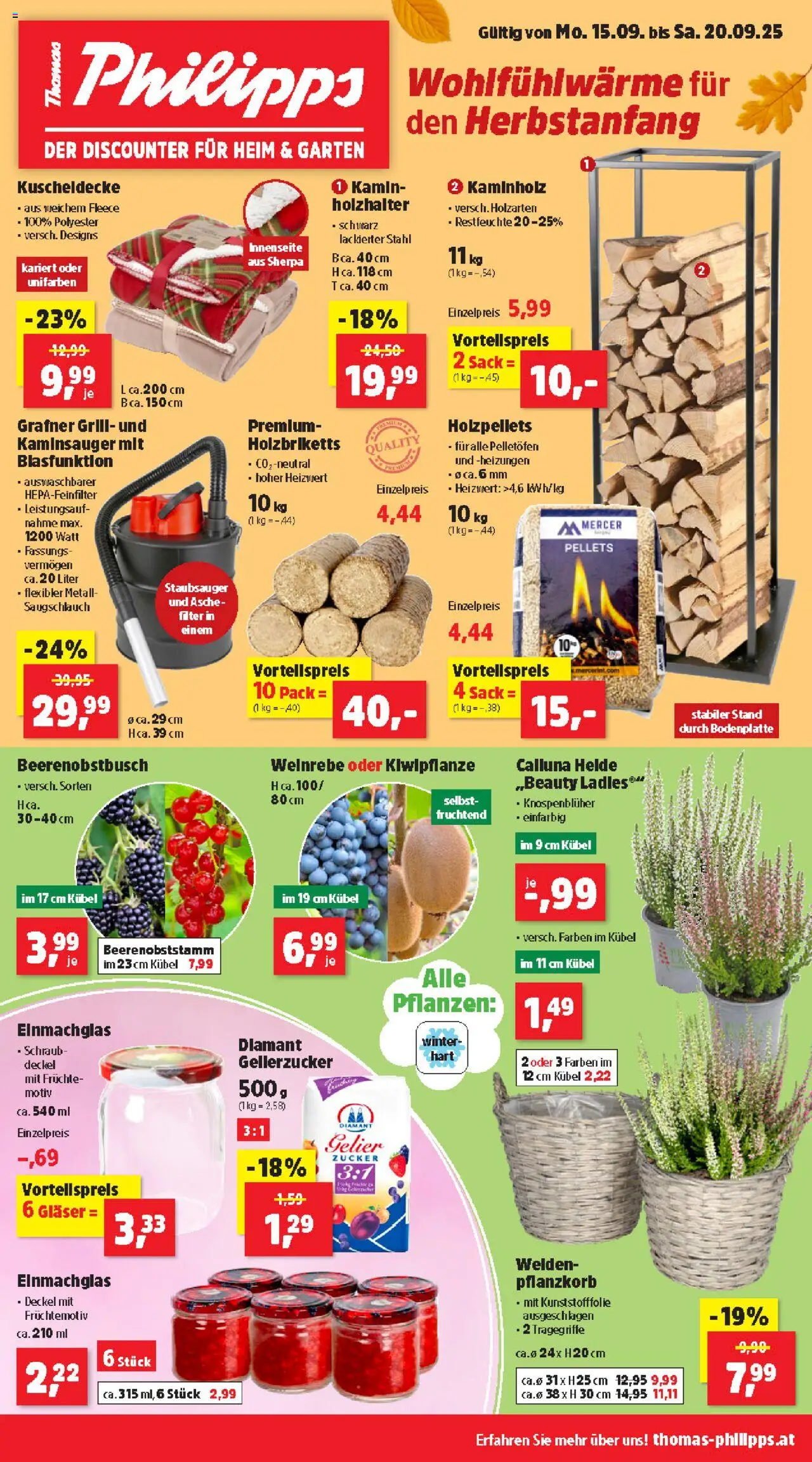 Thomas Philipps Flugblatt gültig ab 15.09.2025 | Seite: 1 | Produkte: Zucker, Grill, Staubsauger