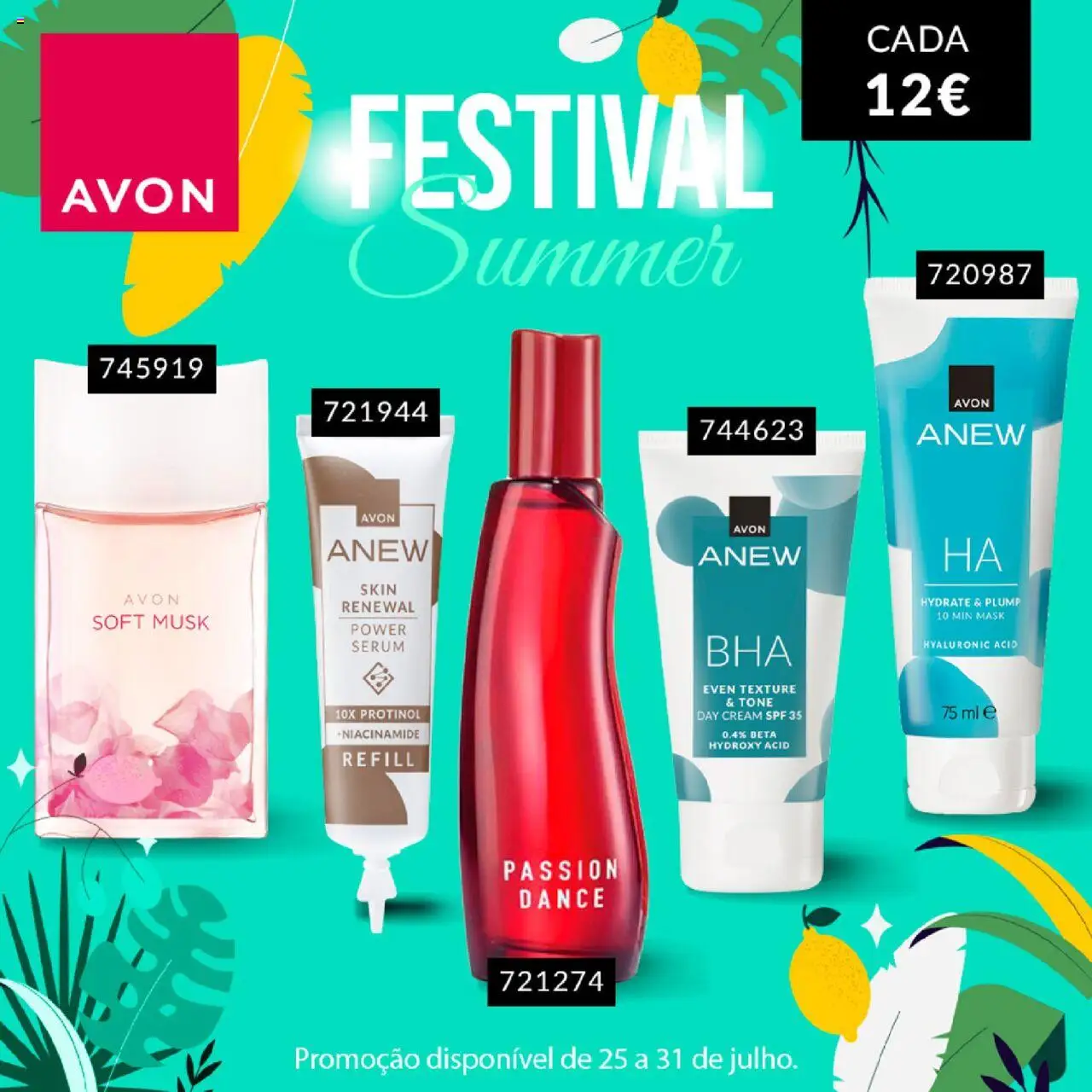 Avon - Festival Summer │ válido de 25.07.2025 | Página: 2 | Produtos: Perfume, Eau de toilette, Sérum