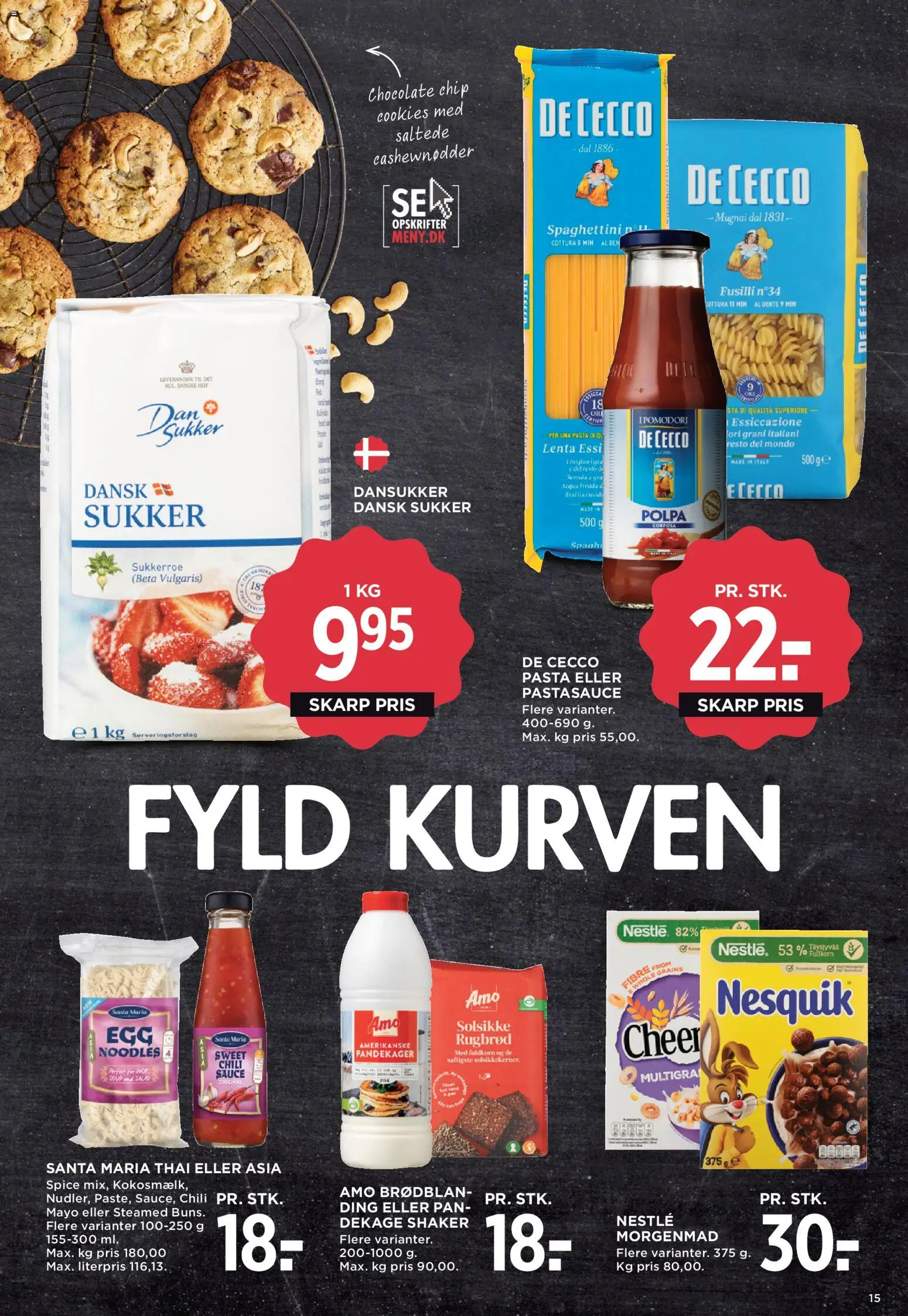 Meny tilbudsavis – gyldig fra 17.04.2026 | Side: 19 | Produkter: Solsikkekerner, Cashewnødder, Rugbrød, Pastasauce