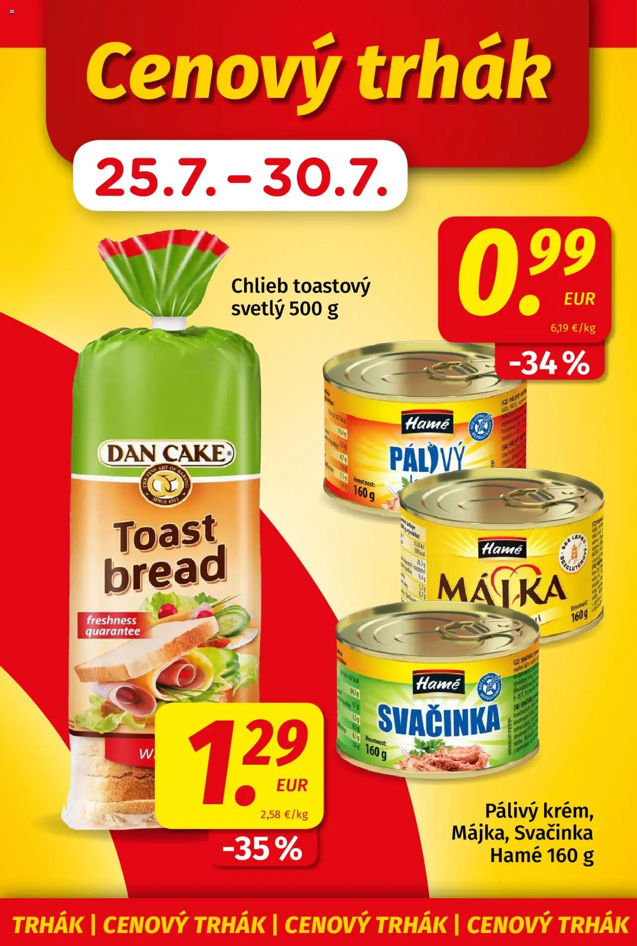 Koruna leták │ platný od 18.07.2025 | Strana: 3 | Produkty: Chlieb, Krém