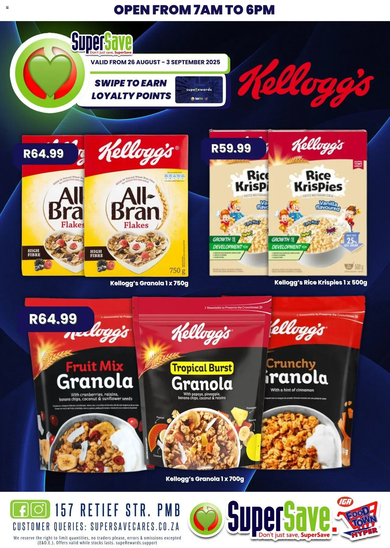 Super Save Kellogg’s favourites │ valid from 26.08.2025 | Page: 2 | Products: Rice, Flakes, Raisins, Fruit