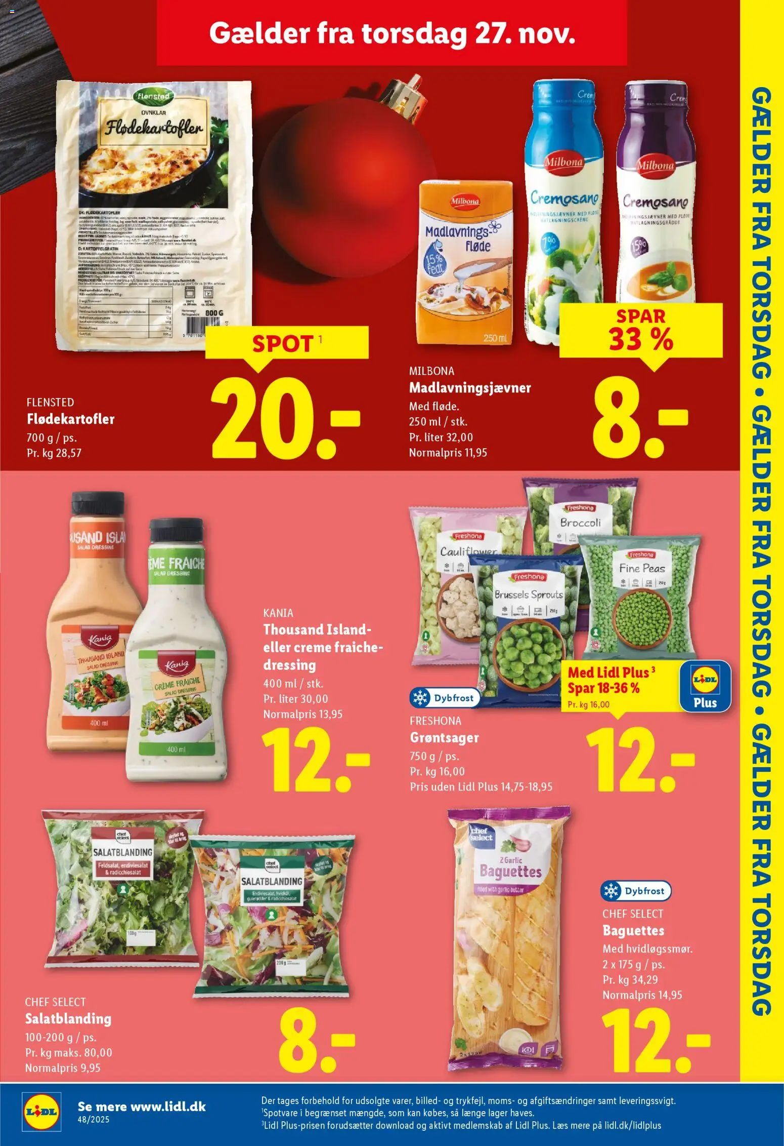 Lidl tilbudsavis – gyldig fra 23.11.2025 | Side: 36 | Produkter: Creme fraiche, Fløde, Dressing, Søm