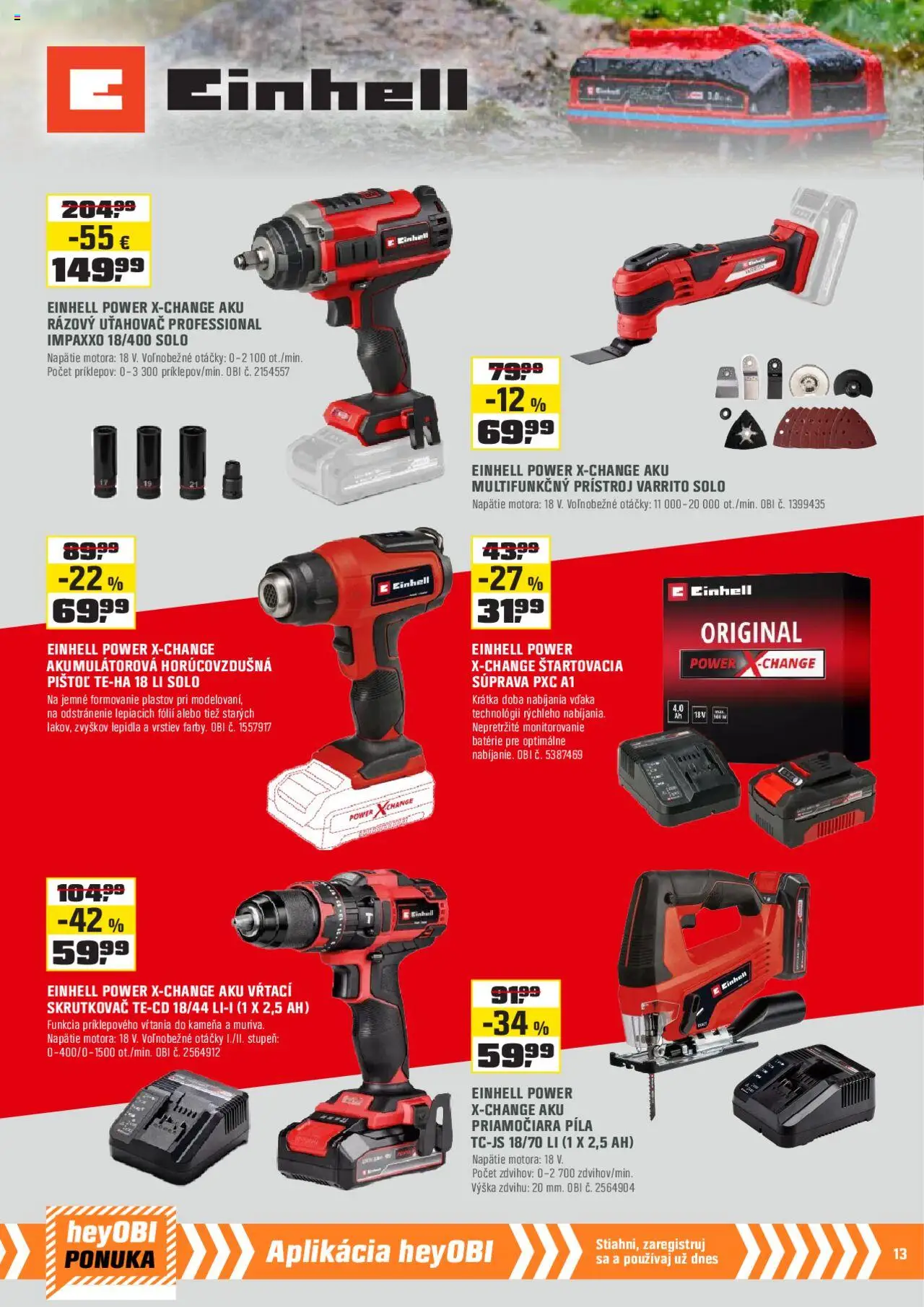 Nové OBI akcie – leták je platný od 02.10.2025 | Strana: 13