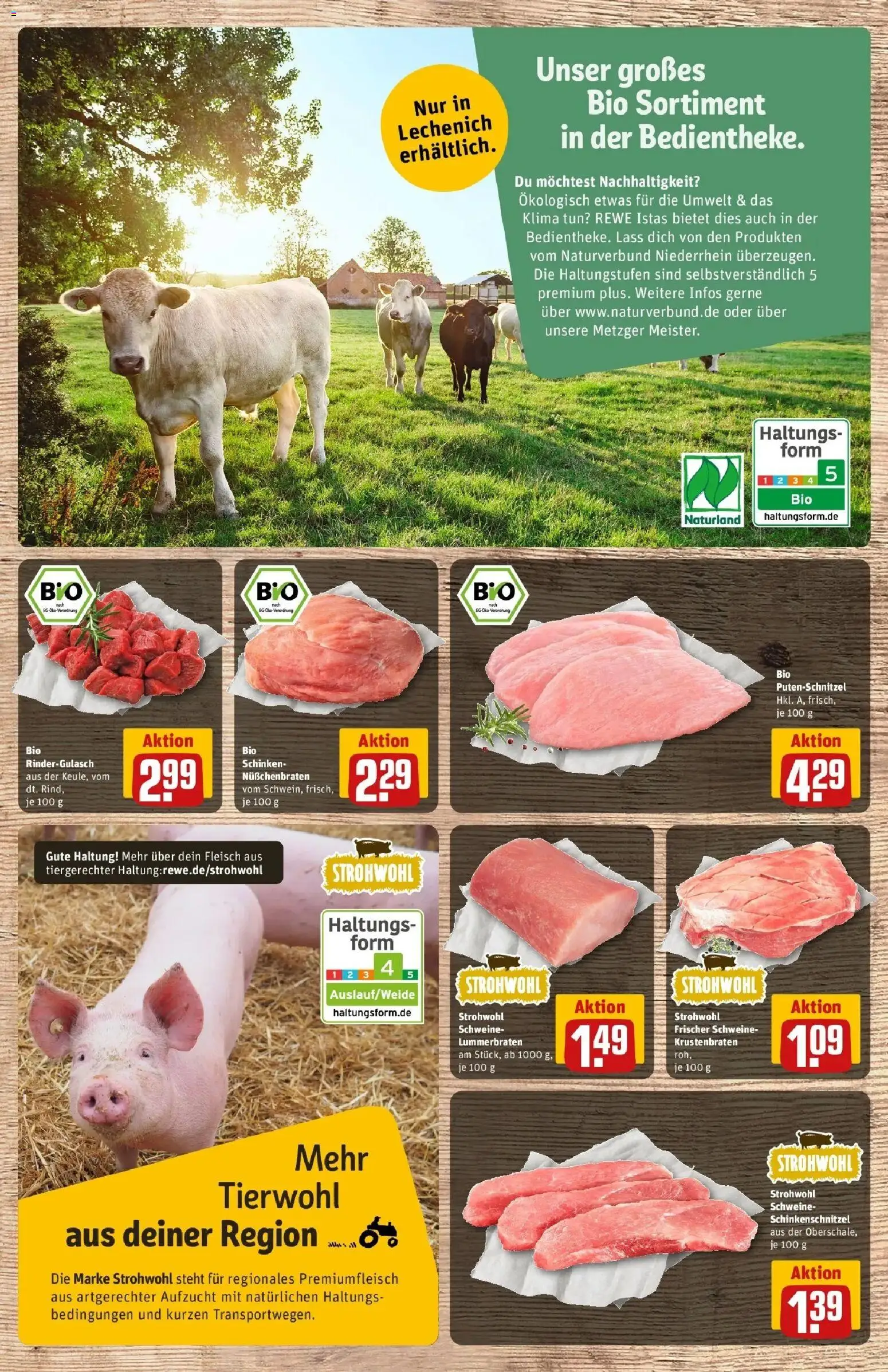 Rewe Prospekt Erftstadt / Lechenich	 – gültig ab 30.03.2026 | Seite: 29 | Produkte: Rindergulasch, Krustenbraten, Putenschnitzel, Schinken