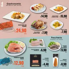 Volantino Famila del 18.09.2025 | Pagina: 4 | Prodotti: Salmone, Spinaci, Ravioli, Forno