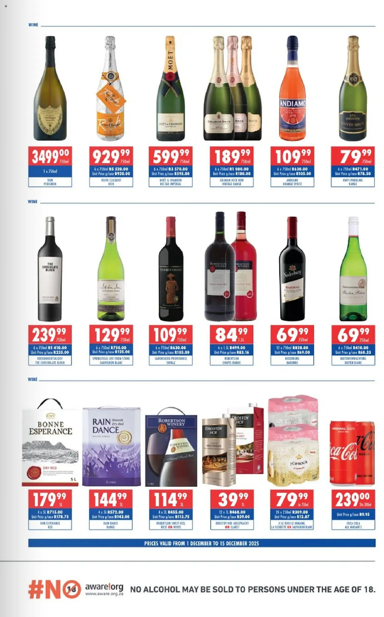 New Ultra Liquors catalogue – valid from 01.12.2025 | Page: 4 | Products: Chocolate, Wine