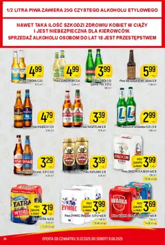 Piotruś Pan Gazetka od 31.07.2025 | Strona: 24 | Produkty: Warka, Piwo Warka, Tyskie, Piwo