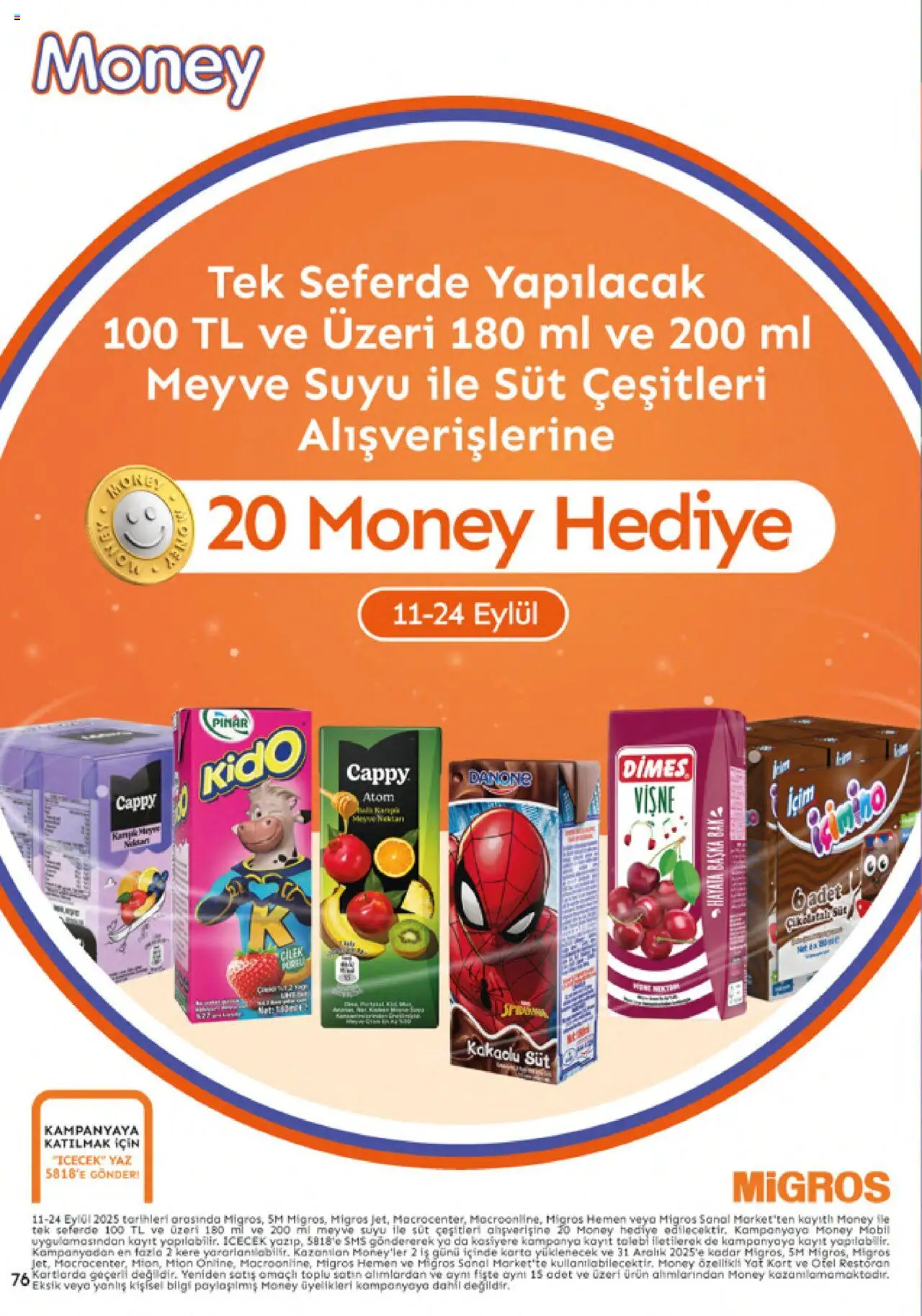 Migros Katalog - 5M Migroskop Dijital - 11.09.2025 tarihinden itibaren geçerlidir | Sayfa: 76 | Ürünler: Süt, Çilek, Vişne, Meyve