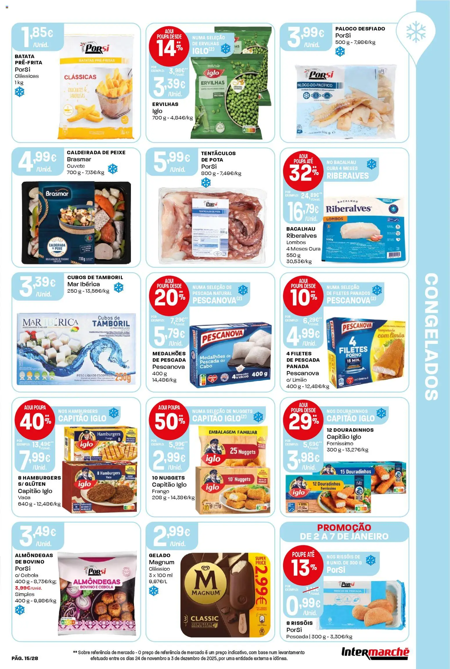 Intermarché folheto │ válido de 02.01.2026 | Página: 15 | Produtos: Batata, Bacalhau, Base, Cebola