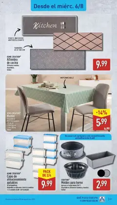 Aldi folleto Península │ válido desde el 04.08.2025 | Página: 17 | Productos: El horno, Mantel, Cocina, Alfombra
