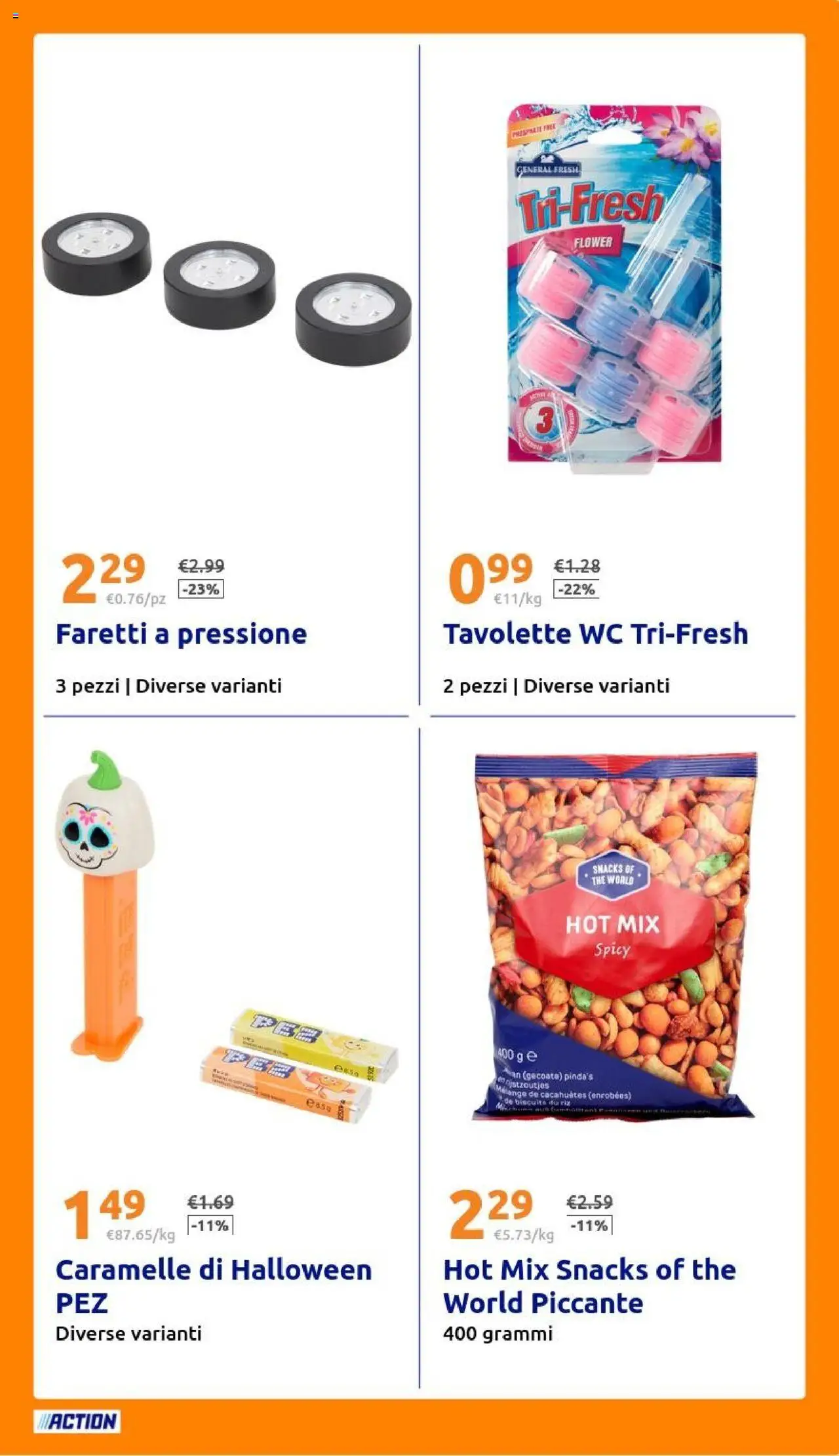 Volantino Action del 08.10.2025 | Pagina: 25 | Prodotti: Caramelle, The, WC