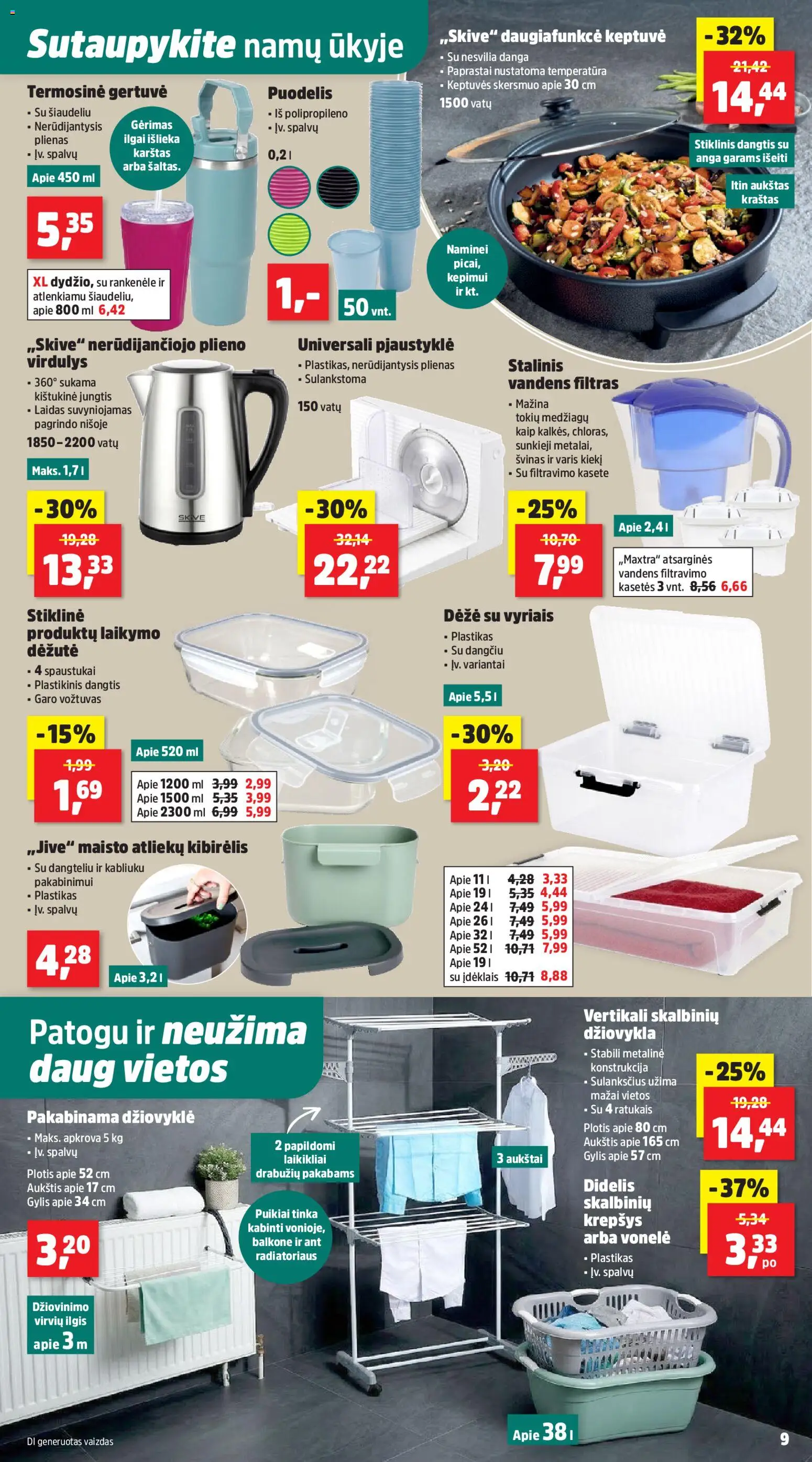 Thomas Philipps akcijos nuo 07.04.2026 | Puslapis: 9 | Prekių: Džiovykla, Puodelis, Pica, Virdulys