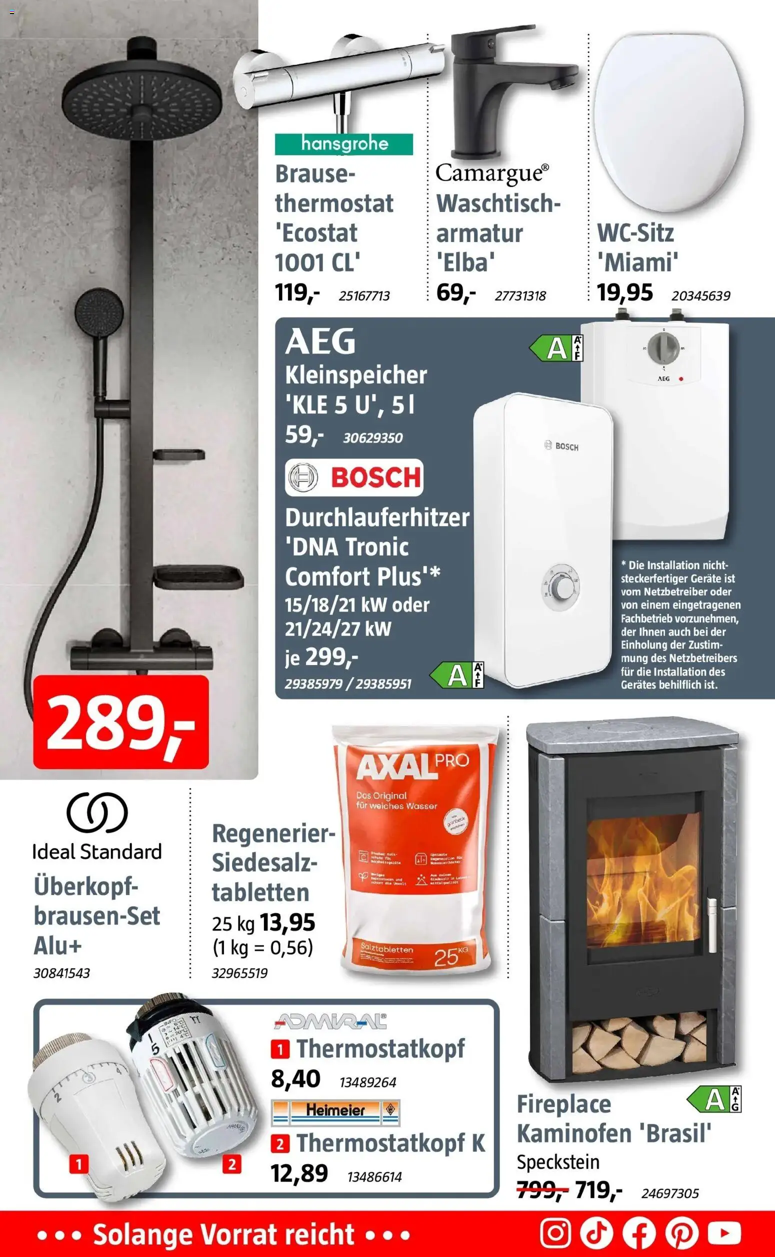 Bauhaus - BAUHAUS: Aktuelle Angebote – gültig ab 03.01.2026 | Seite: 4 | Produkte: Bosch, Armatur, Kaminofen, Wasser