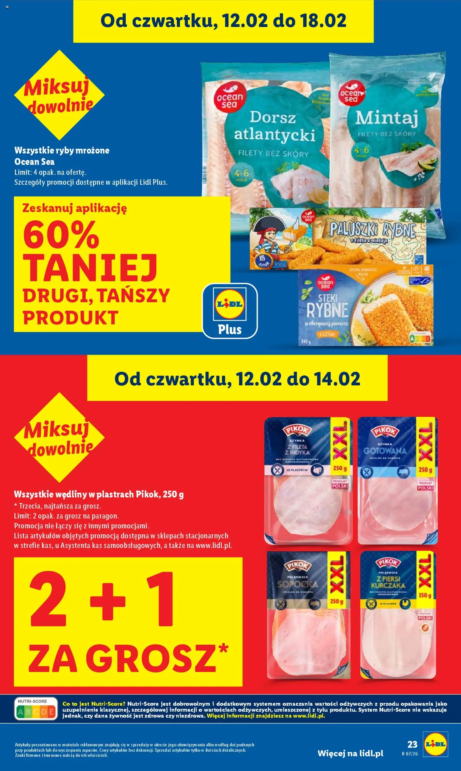 Lidl Gazetka od 12.02.2026 | Strona: 23 | Produkty: Szynka, Paluszki, Wędliny, Szynka gotowana