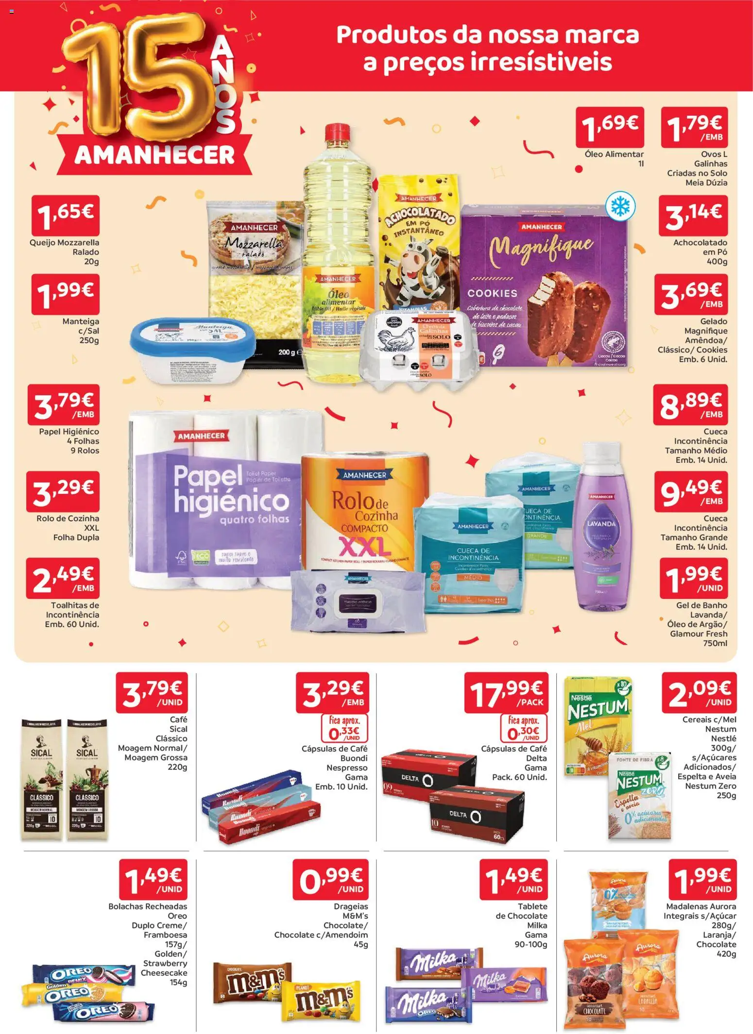 Amanhecer folheto │ válido de 05.03.2026 | Página: 3 | Produtos: Queijo, Banho, Ovos, Biscoitos