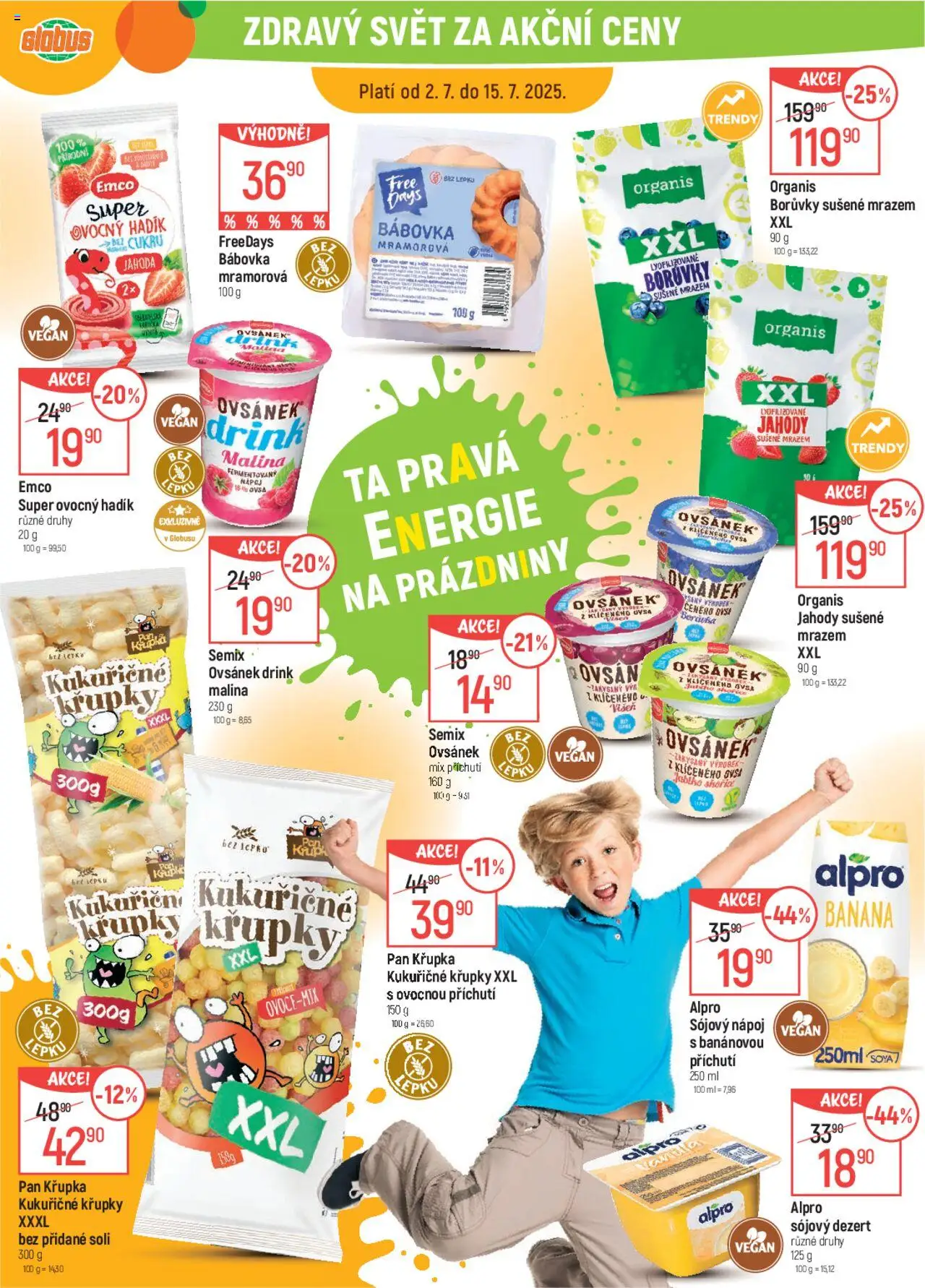 Globus leták od 02.07.2025 | Strana: 20 | Produkty: Jahody, Bábovka, Křupky, Alpro