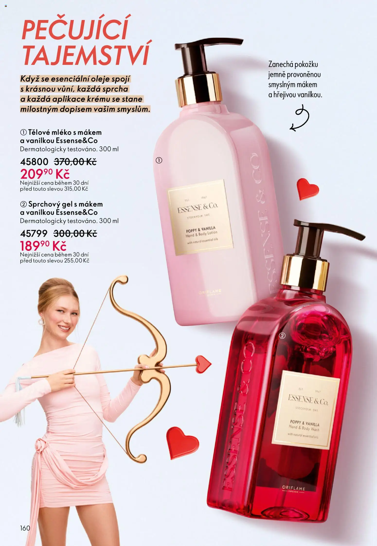 Oriflame katalog č.02/2026 od 21.01.2026 | Strana: 160 | Produkty: Tělové mléko, Sprchový gel, Oleje, Body