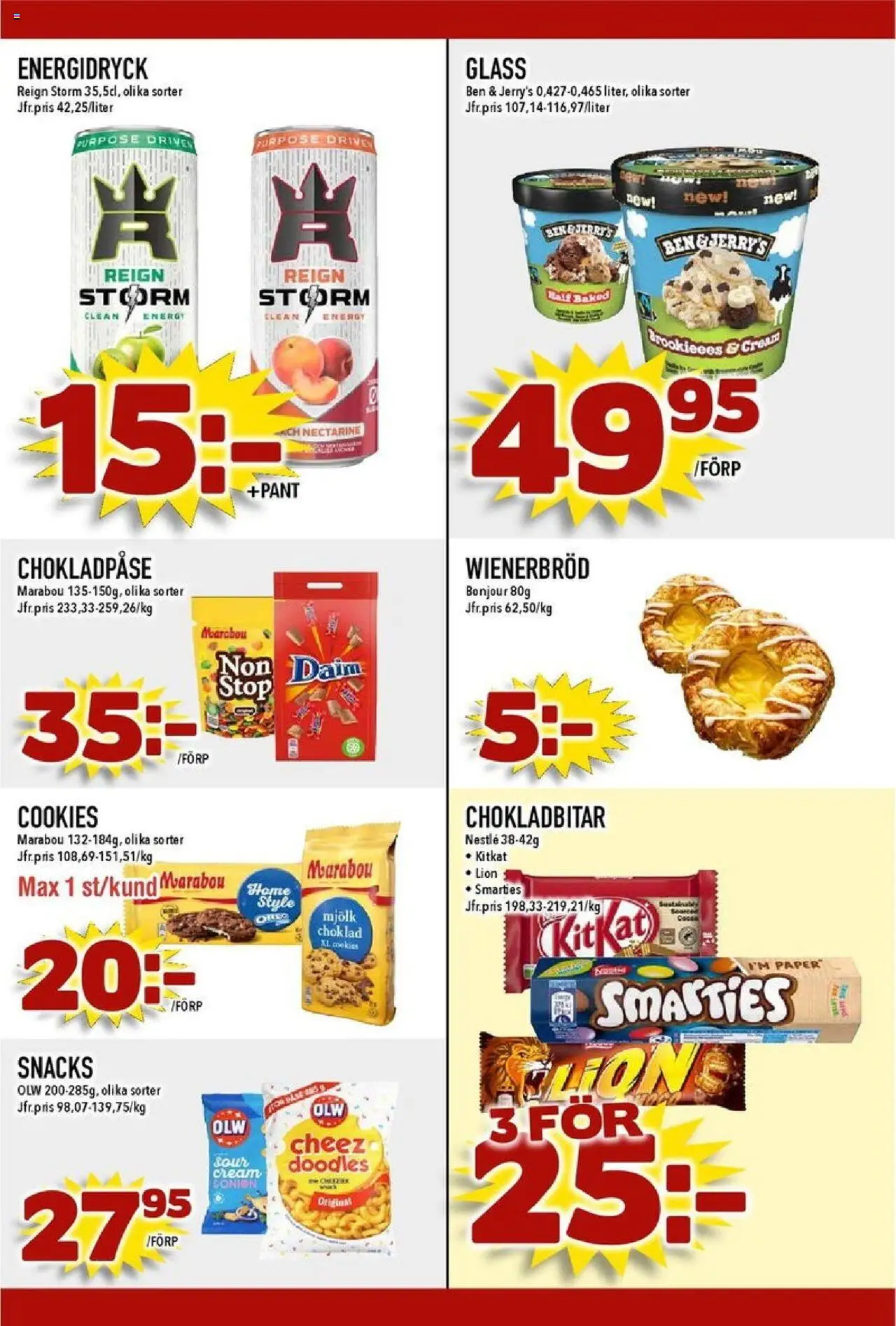 Nya Pulsen reklamblad aktuell från 13.10.2025 | Sida: 20 | Produkter: Mjölk, Choklad, Energidryck, Glass