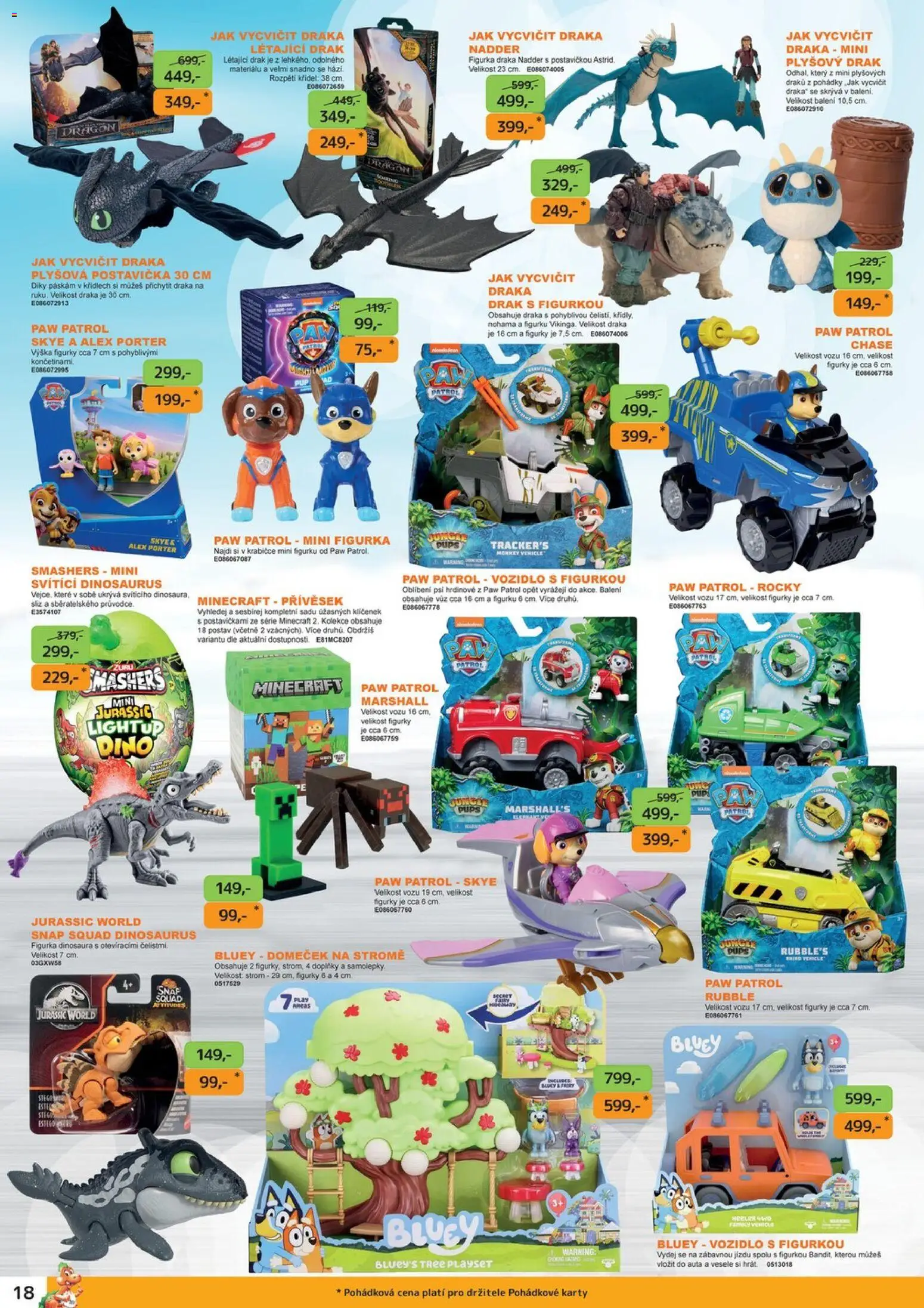 Dráčik leták od 16.04.2026 | Strana: 18 | Produkty: Dinosaurus, Figurky, Samolepky, Karty