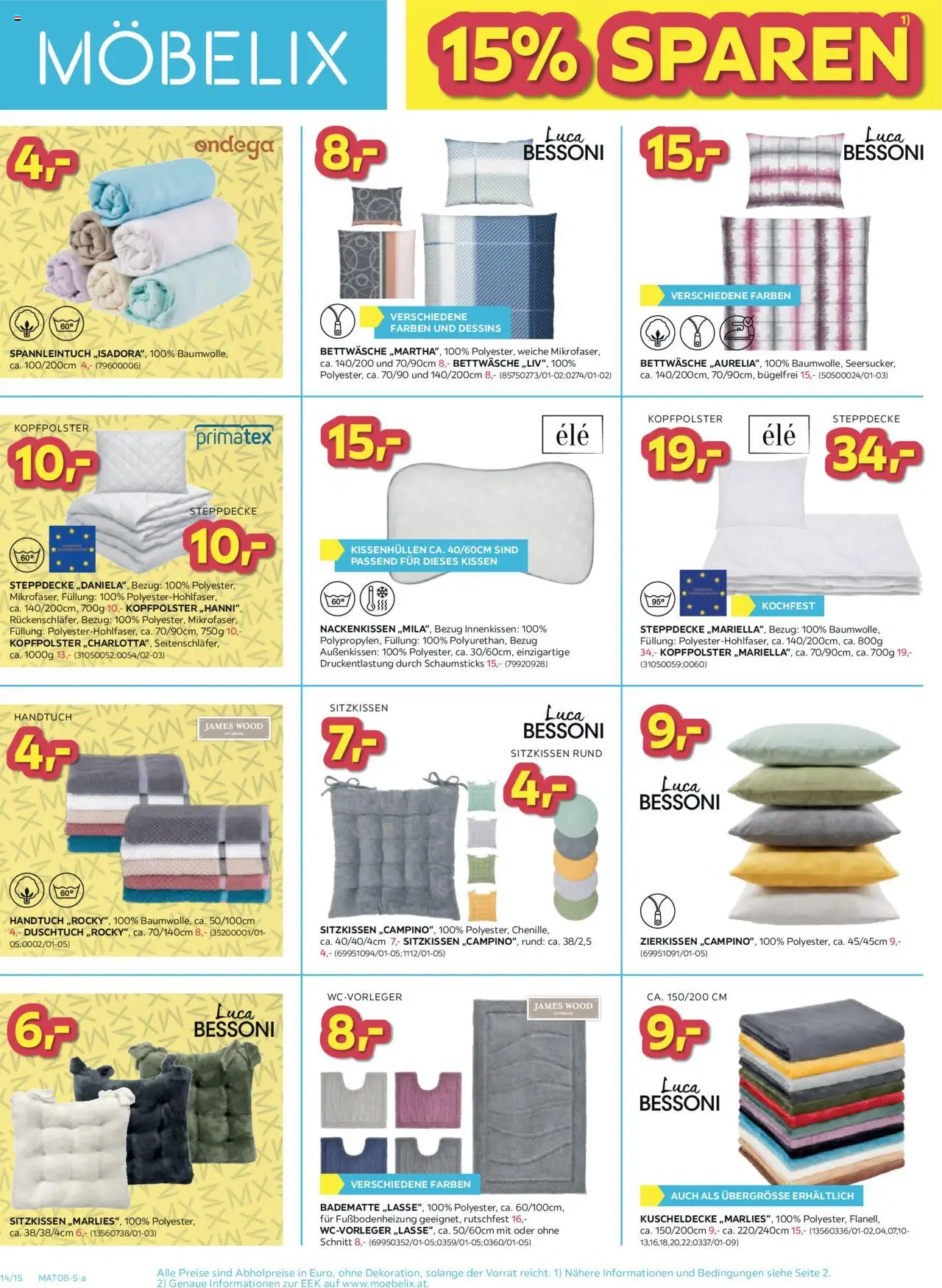 Möbelix Angebote gültig ab 28.07.2025 | Seite: 14 | Produkte: Kissen