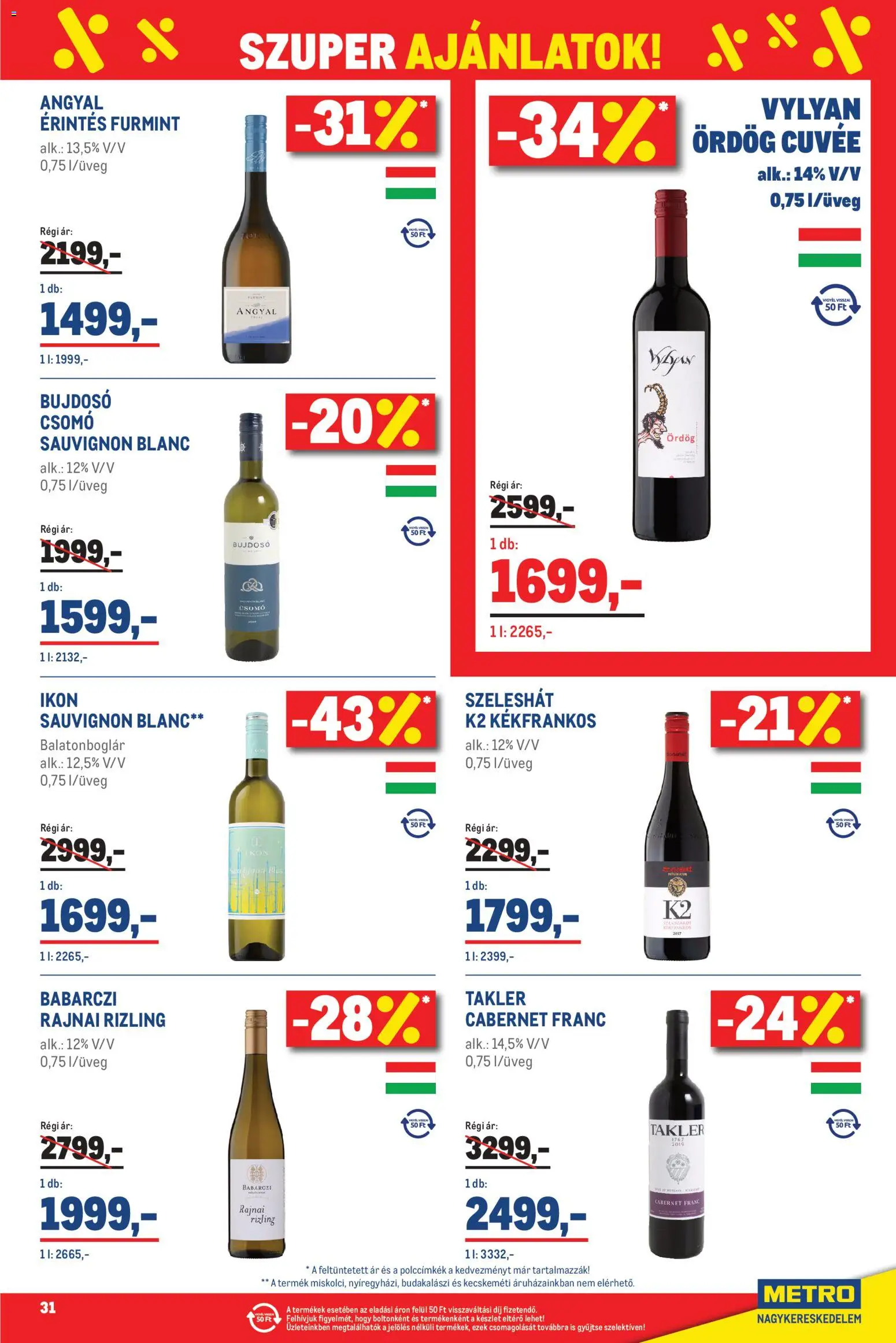 Metro akciós ujság - amely érvényes a következő dátumtól: 01.03.2026 | Oldal: 31 | Termékek: Só