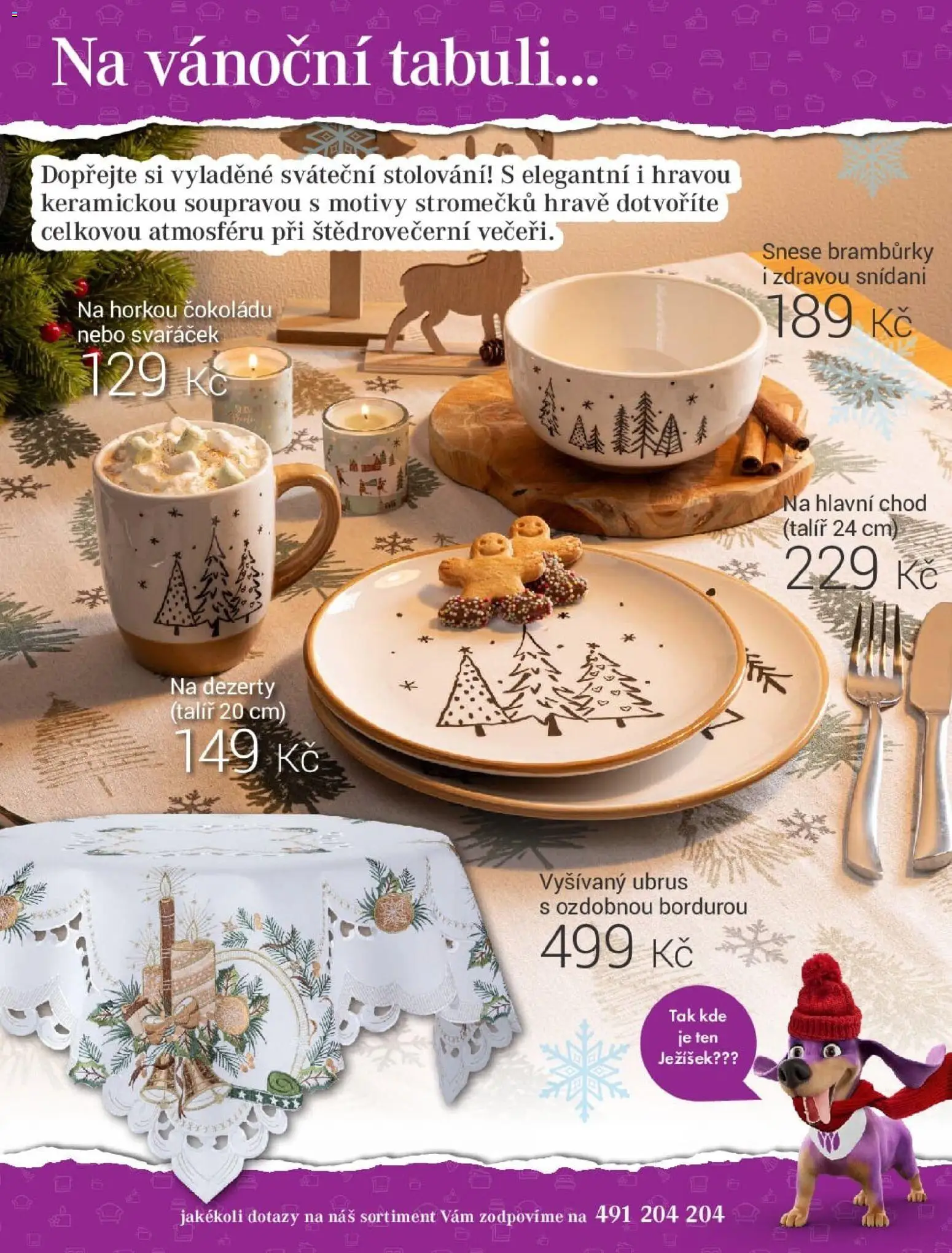 Decodoma katalog Advent 2025 od 24.11.2025 | Strana: 15 | Produkty: Bramburky, Dezerty, Talíř, Ubrus