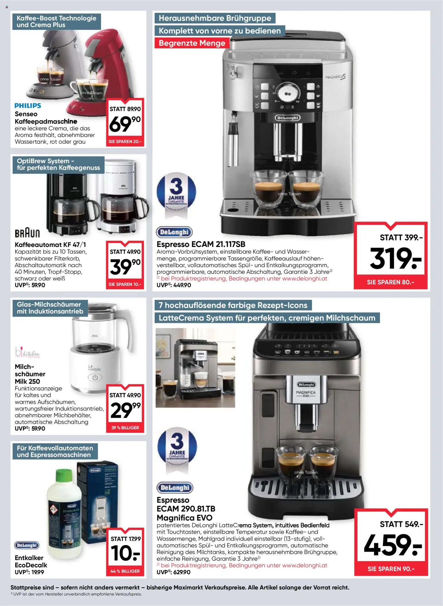 Maximarkt Flugblatt gültig ab 19.02.2026 | Seite: 20 | Produkte: Wasser, Milch, Kaffee