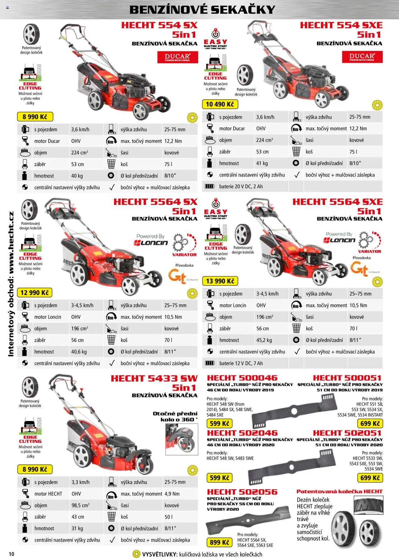Hecht katalog - Jaro-léto 2025 od 22.04.2025 | Strana: 10 | Produkty: Hecht, Kolo, Nůž, Modely