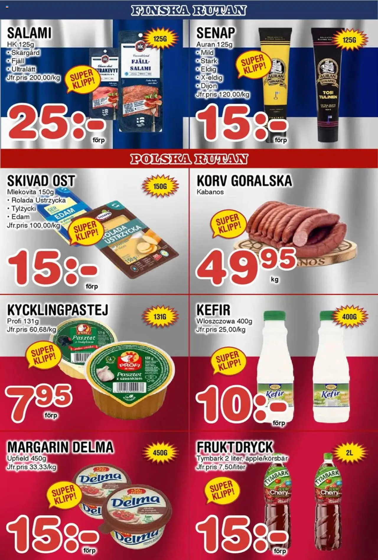 Nya Pulsen reklamblad aktuell från 18.08.2025 | Sida: 14 | Produkter: Senap, Margarin, Ost, Salami