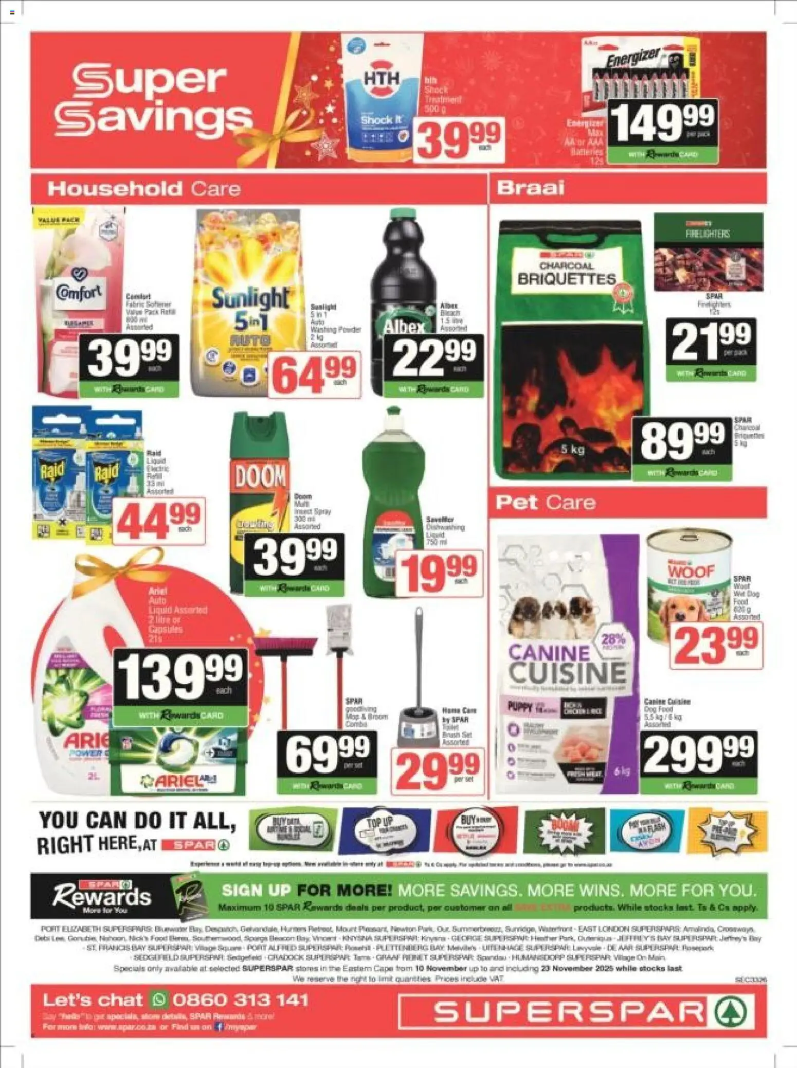 New Superspar catalogue – valid from 10.11.2025 | Page: 8 | Products: Data, Broom, Dog food