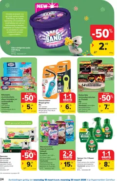 Carrefour folder week 12 - Voorbeeld van een folder van Carrefour, geldig van 18.03.2026 | Pagina: 24 | Producten: Pasta, Was, Wasverzachter