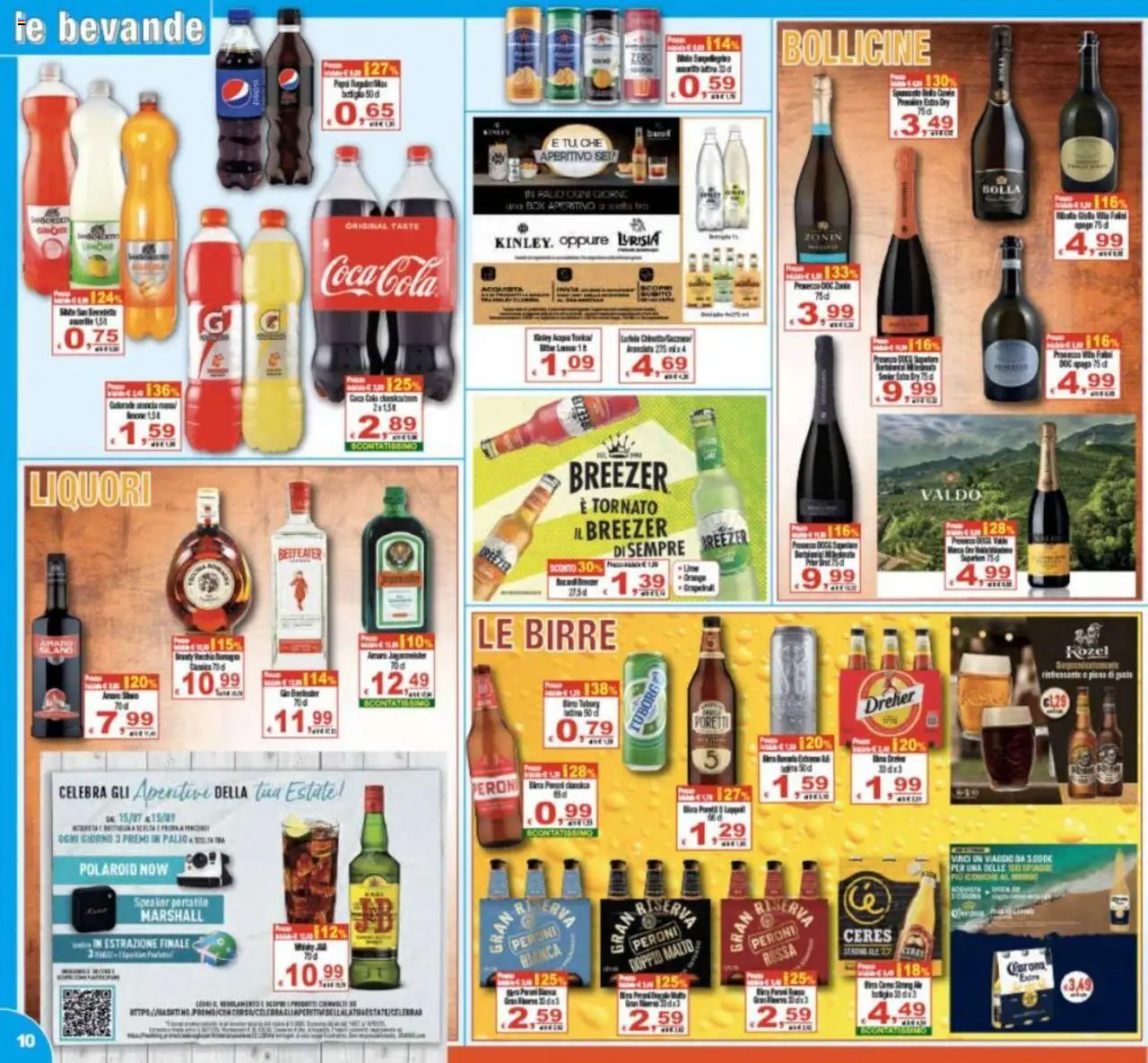 Volantino CTS del 19.08.2025 | Pagina: 10 | Prodotti: Prosecco, Speaker, Coca Cola, Aperitivo