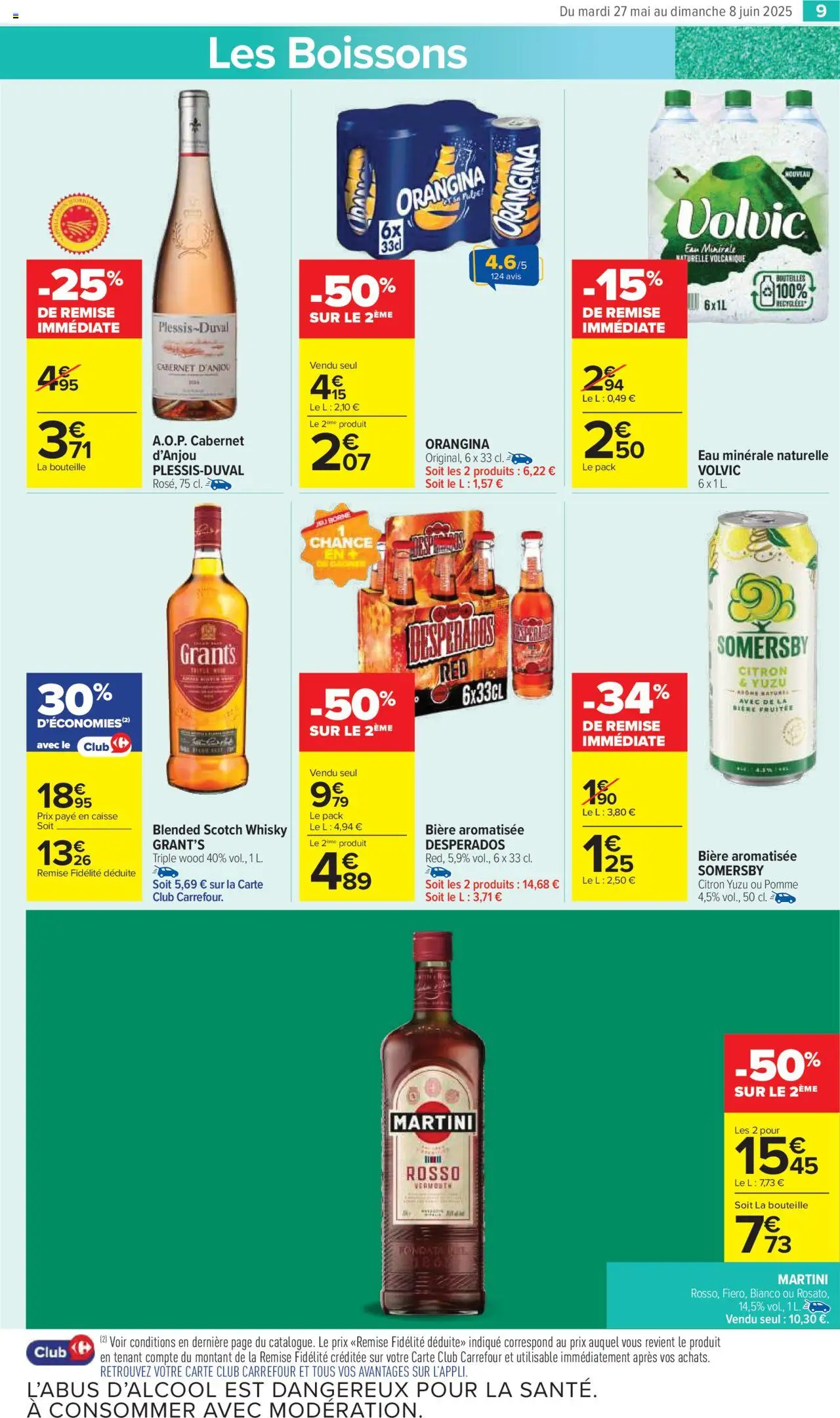  | Page: 11 | Produits: Whisky, Eau minérale, Martini, Whisky Grant's