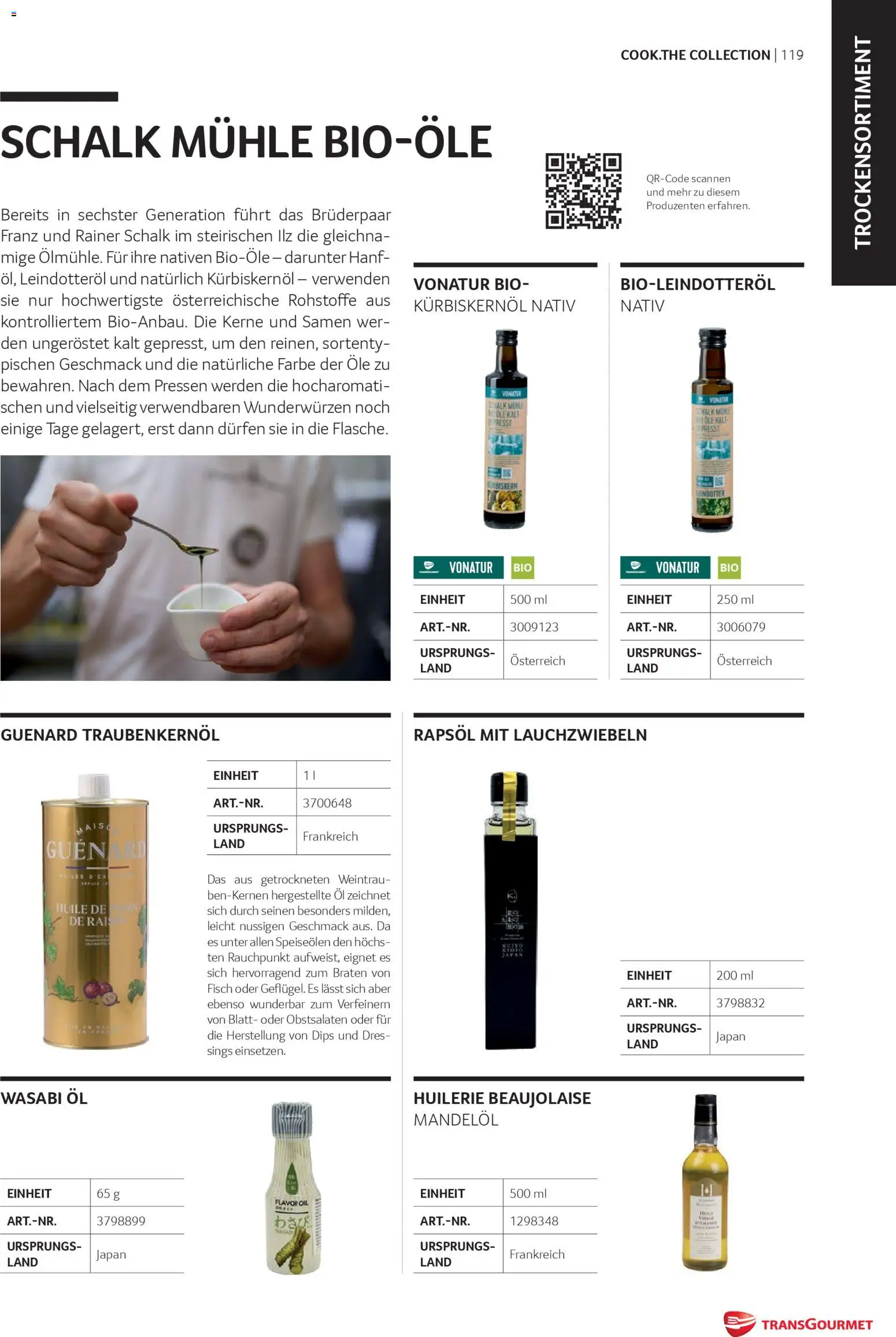 Transgourmet Cook Look-Book gültig ab 08.04.2026 | Seite: 119 | Produkte: Mühle, Öl, Fisch